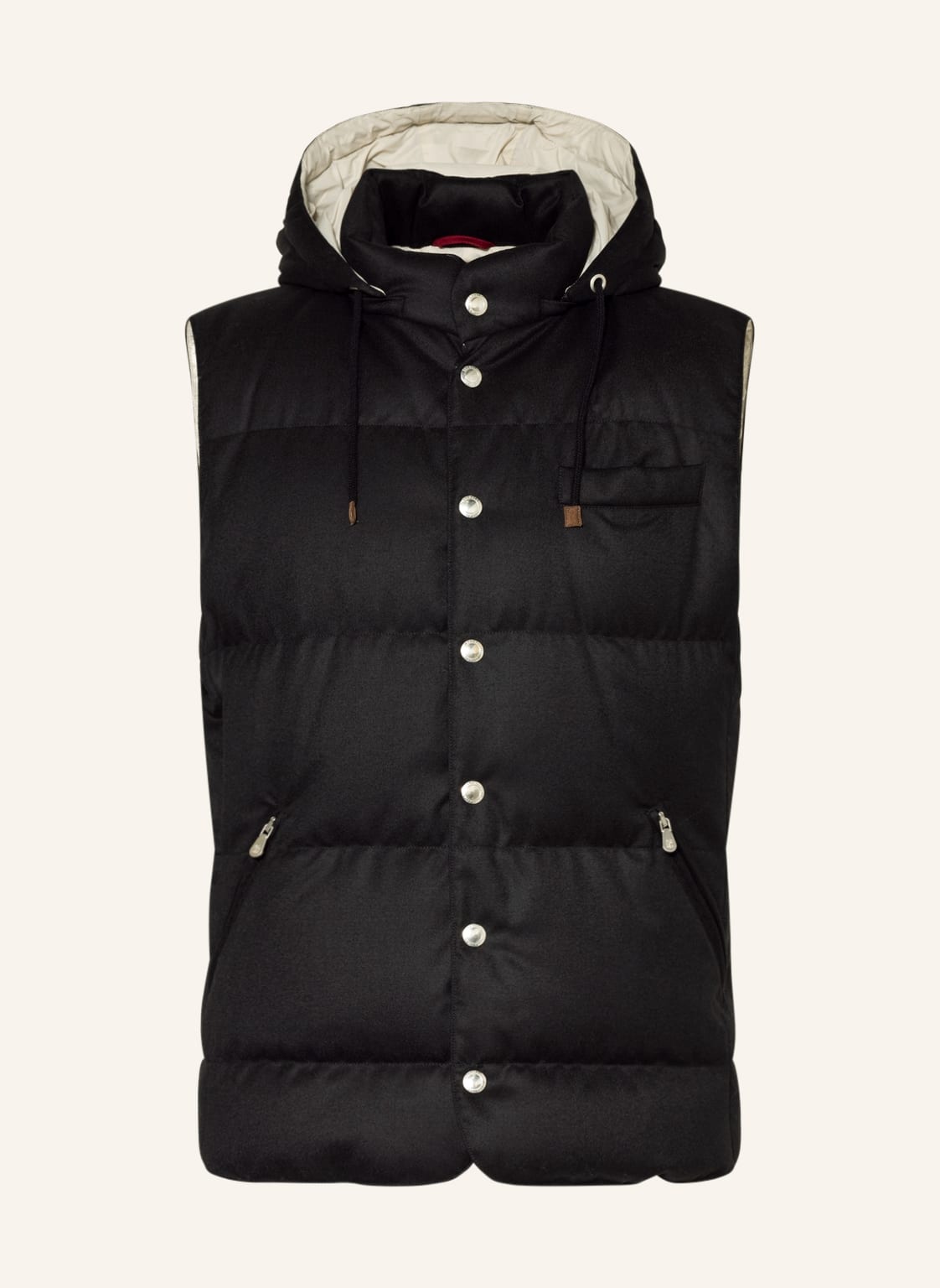 Image of Brunello Cucinelli Daunenweste schwarz