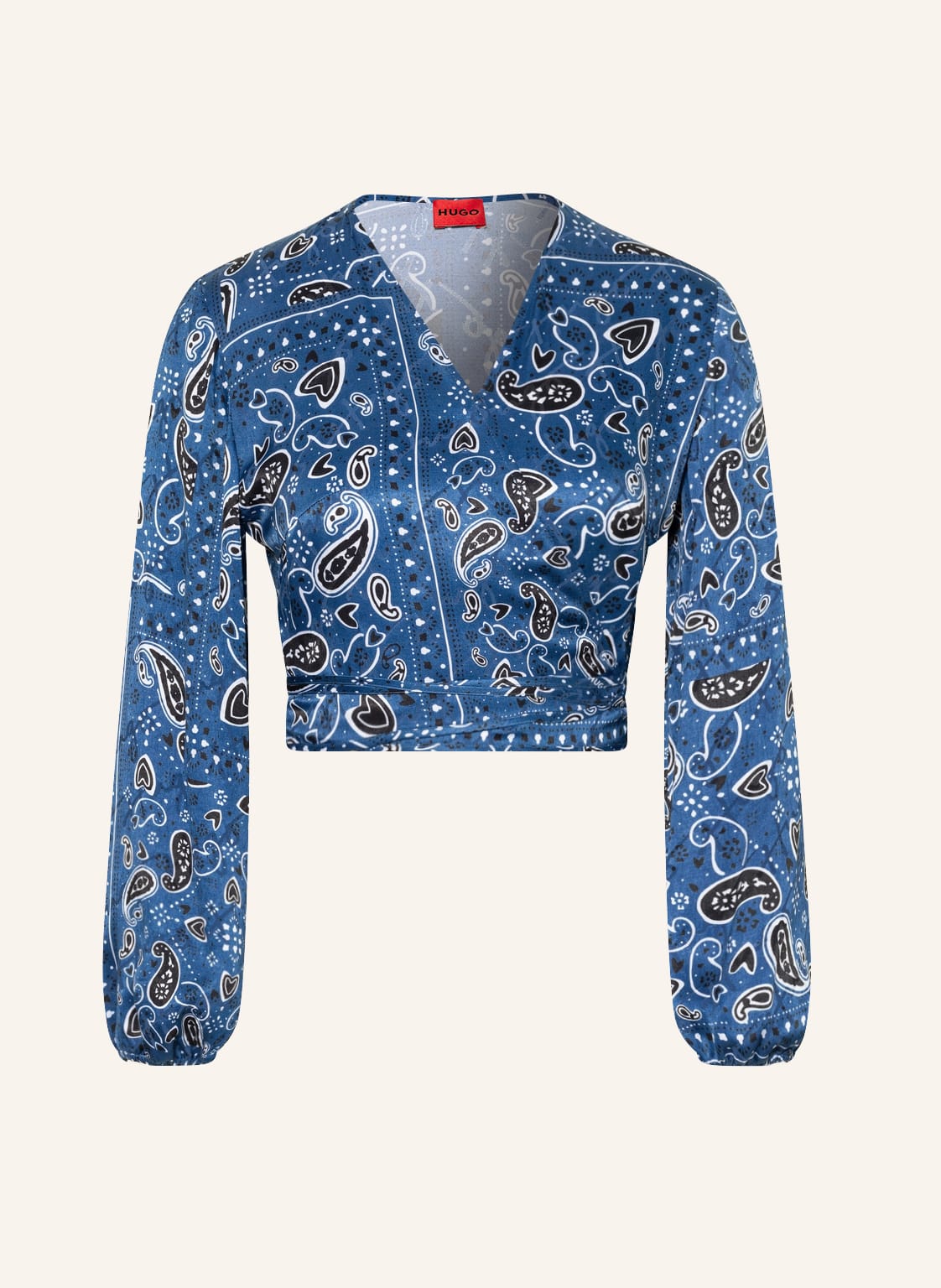 Image of Hugo Wickelbluse Candida blau