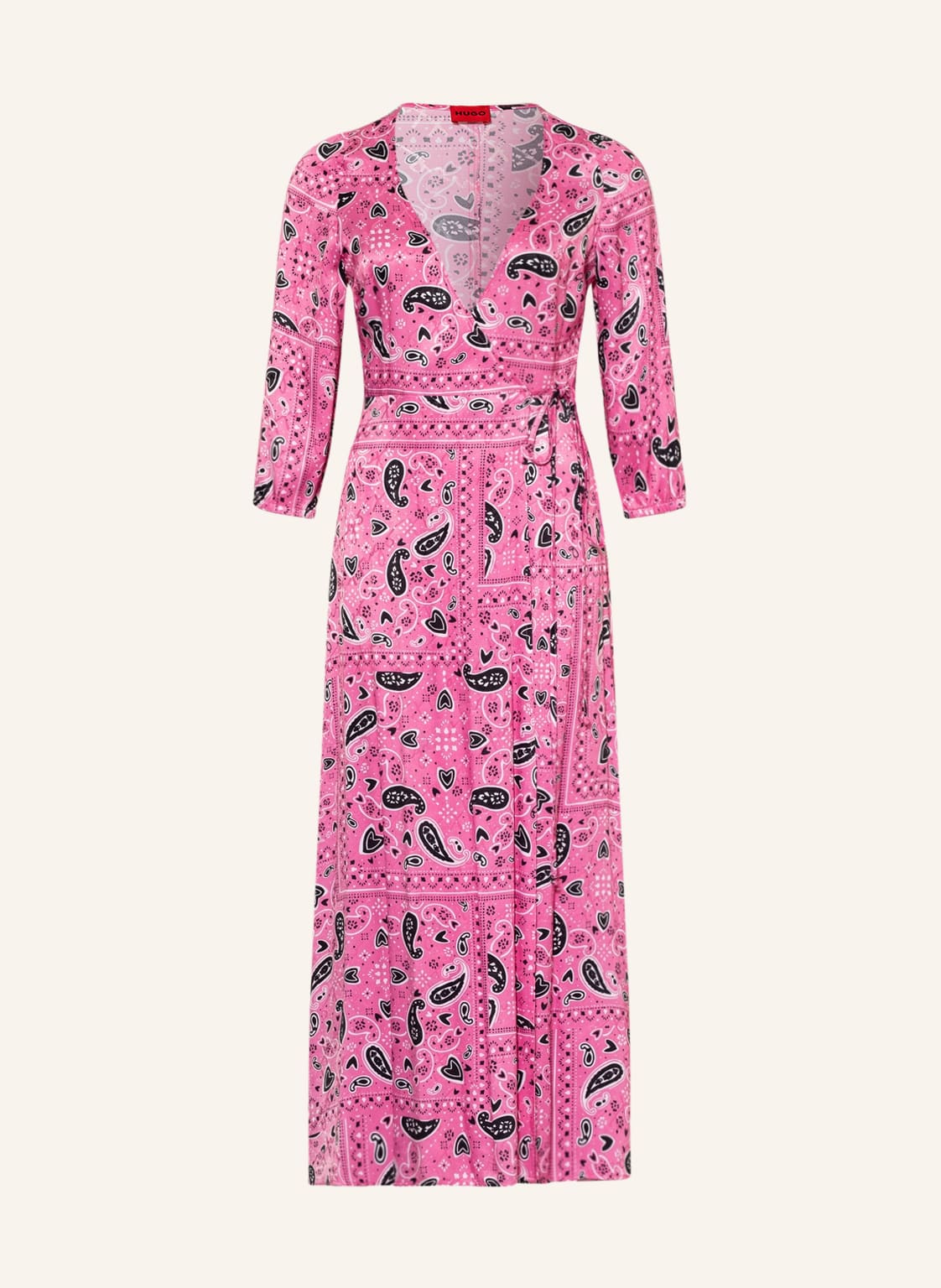 Image of Hugo Wickelkleid Karone Mit 3/4-Arm pink