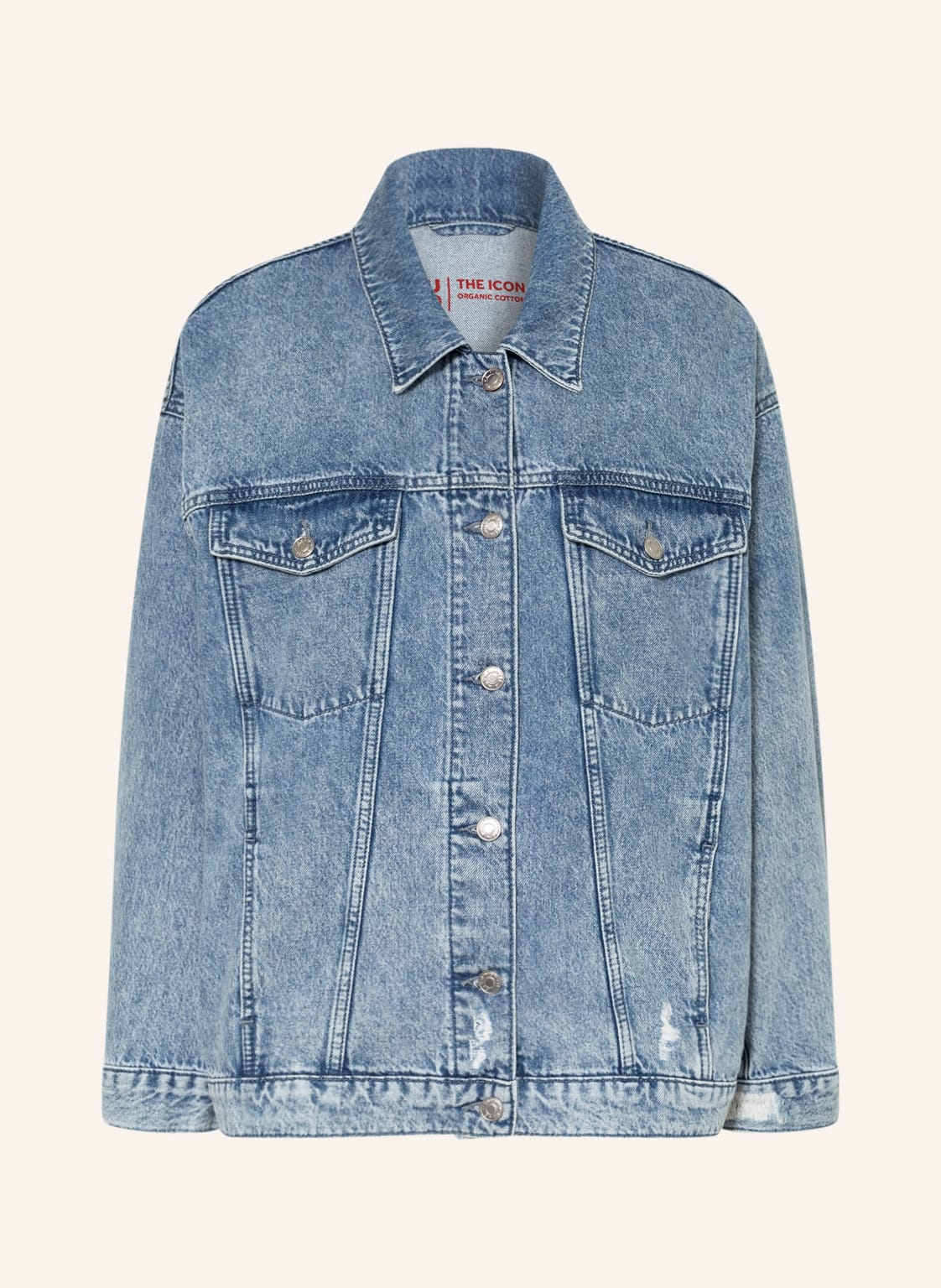 Image of Hugo Oversized-Jeansjacke The Icon blau