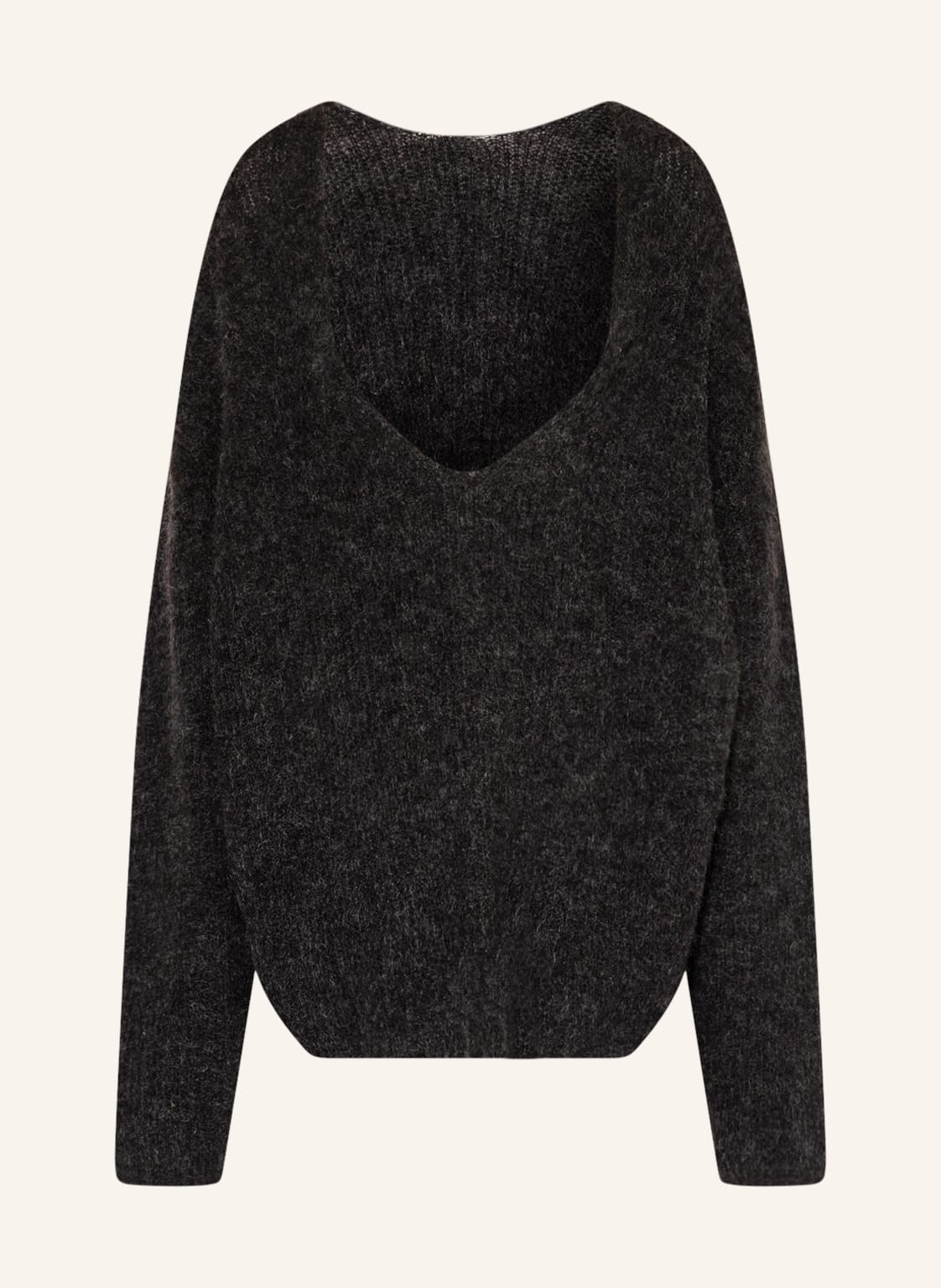 Image of Black Palms Oversized-Pullover Selima Mit Mohair grau