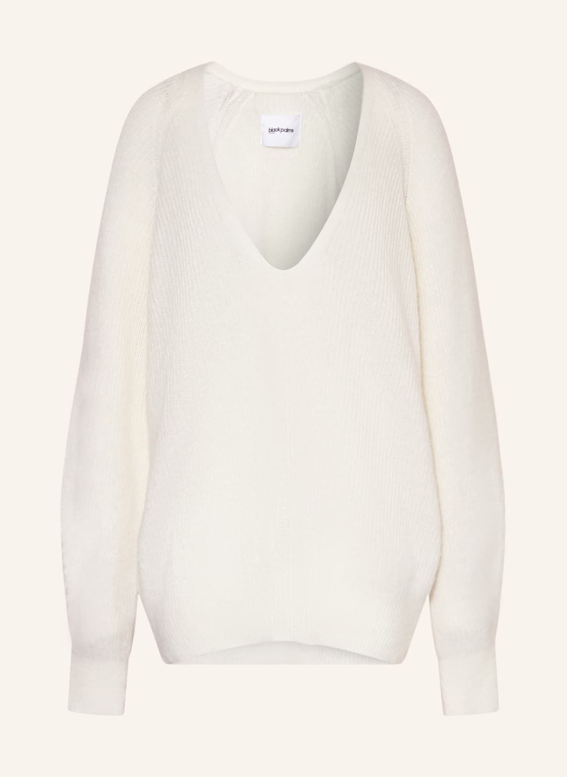 Image of Black Palms Oversized-Pullover Senja weiss