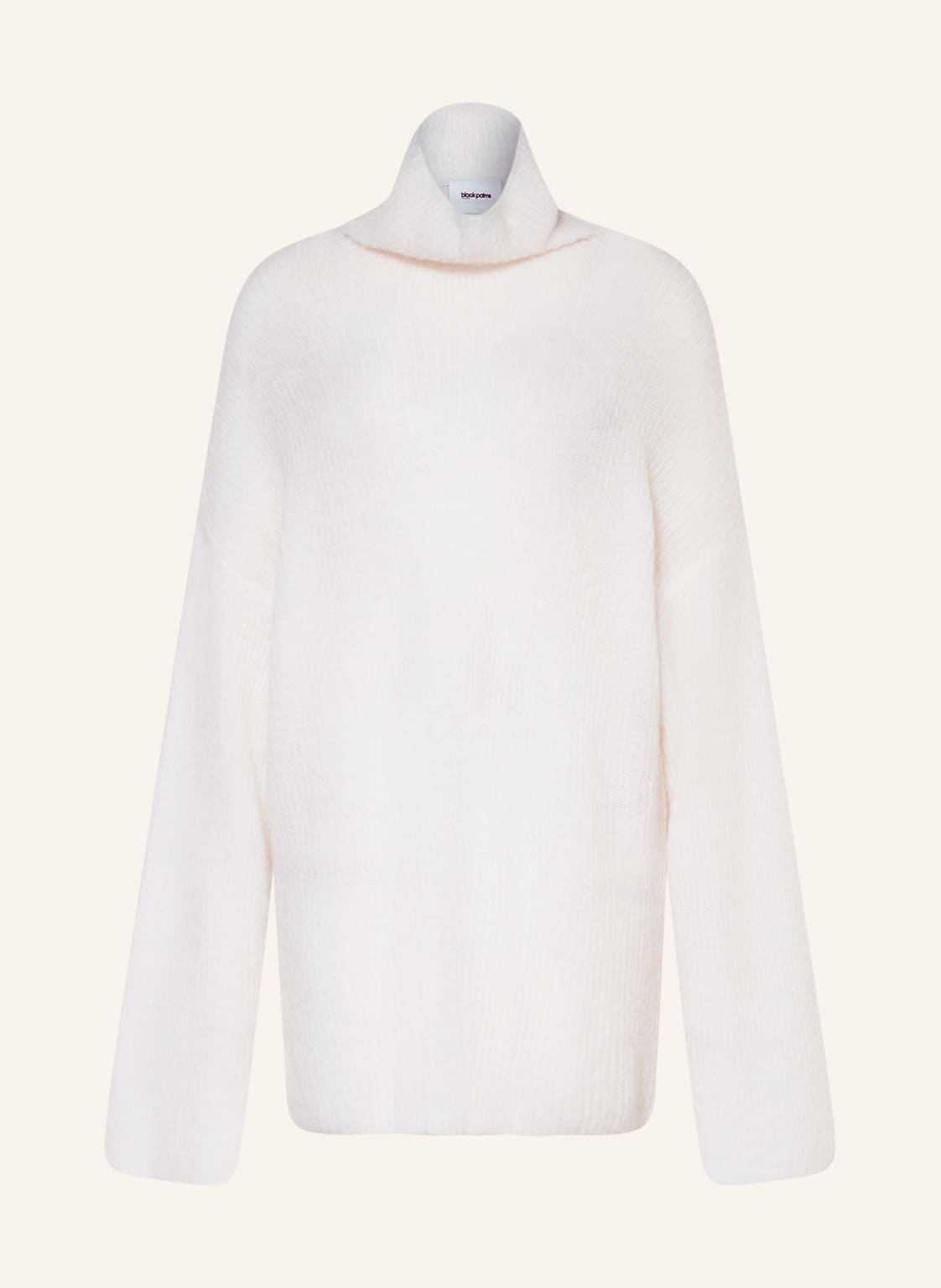 Image of Black Palms Oversized-Pullover Selima Mit Mohair weiss