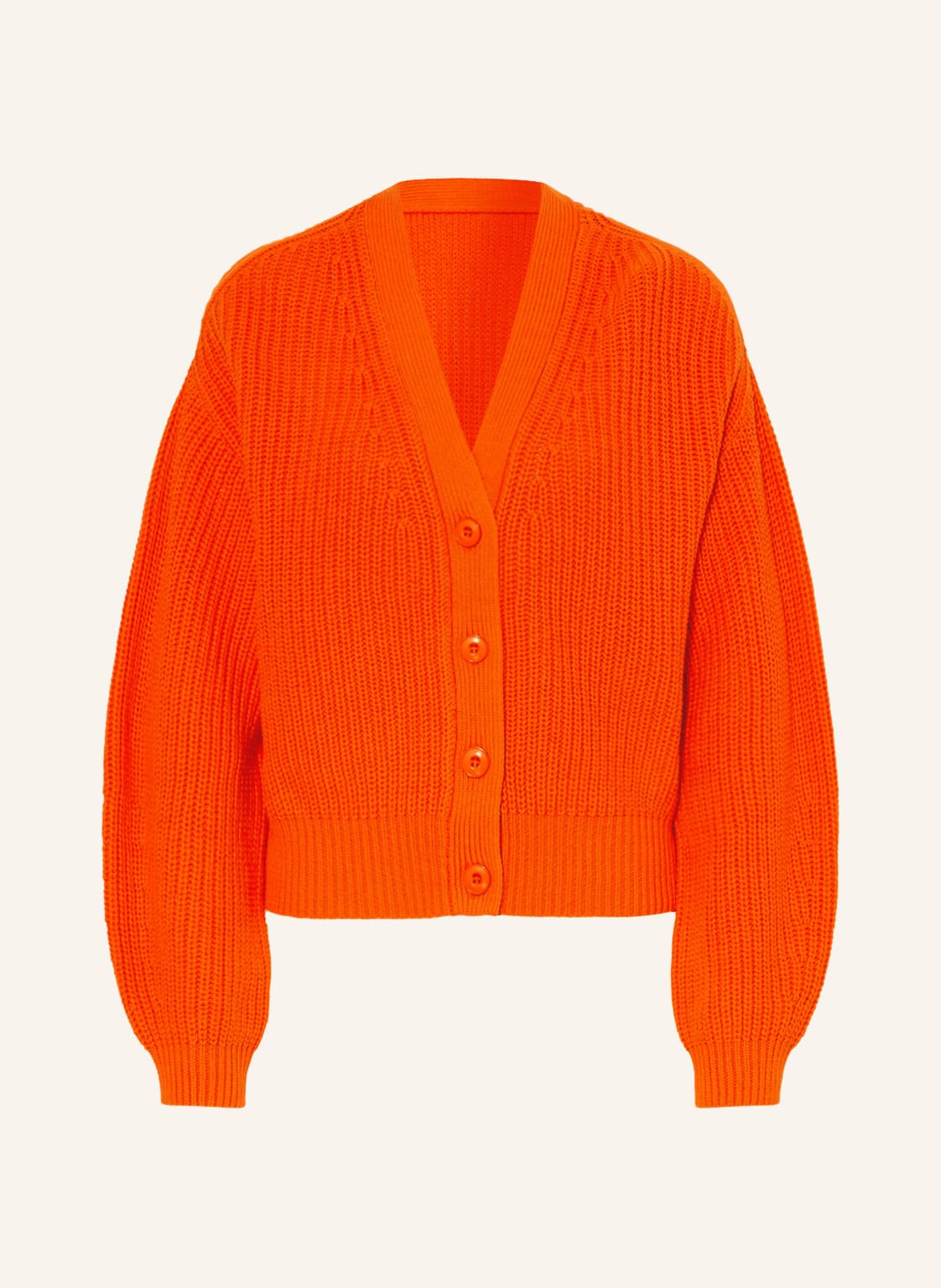 Image of Darling Harbour Oversized-Strickjacke orange