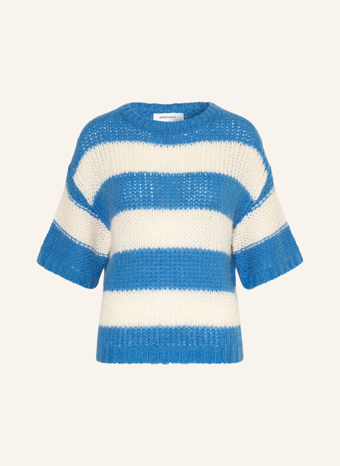Image of Darling Harbour Kurzarm-Pullover blau