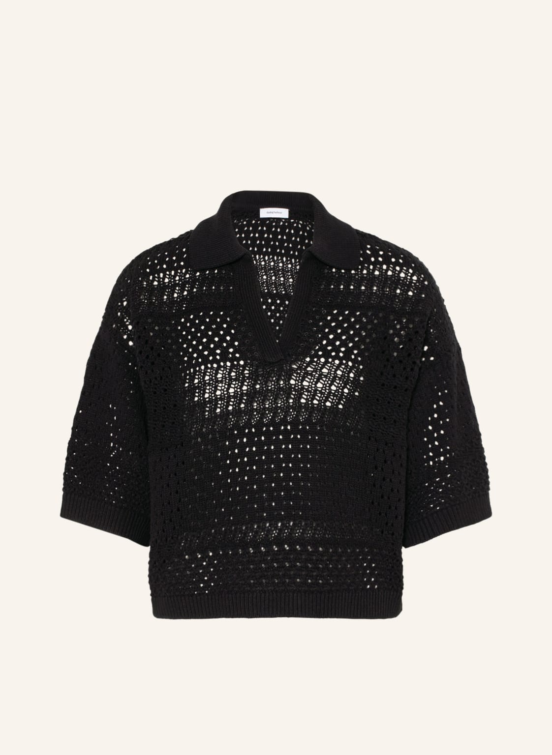 Image of Darling Harbour Kurzarm-Pullover schwarz