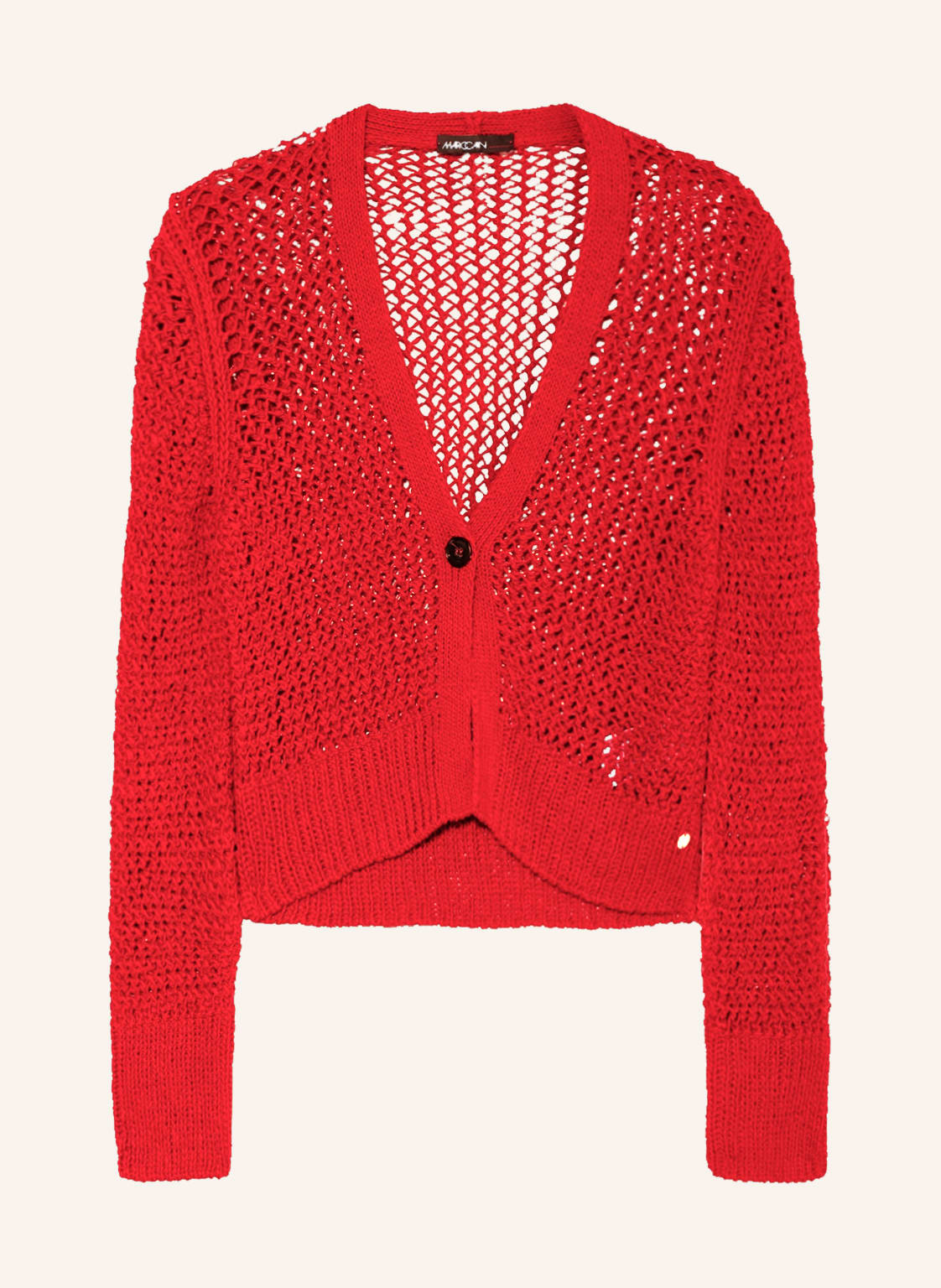 Image of Marc Cain Oversized-Strickjacke rot