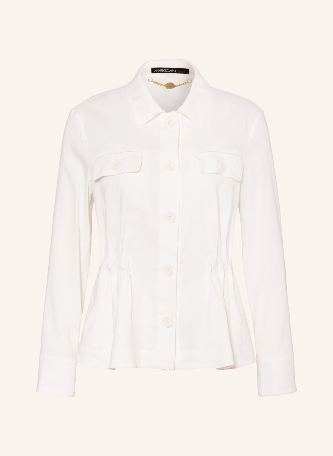 Image of Marc Cain Overjacket Mit Leinen weiss