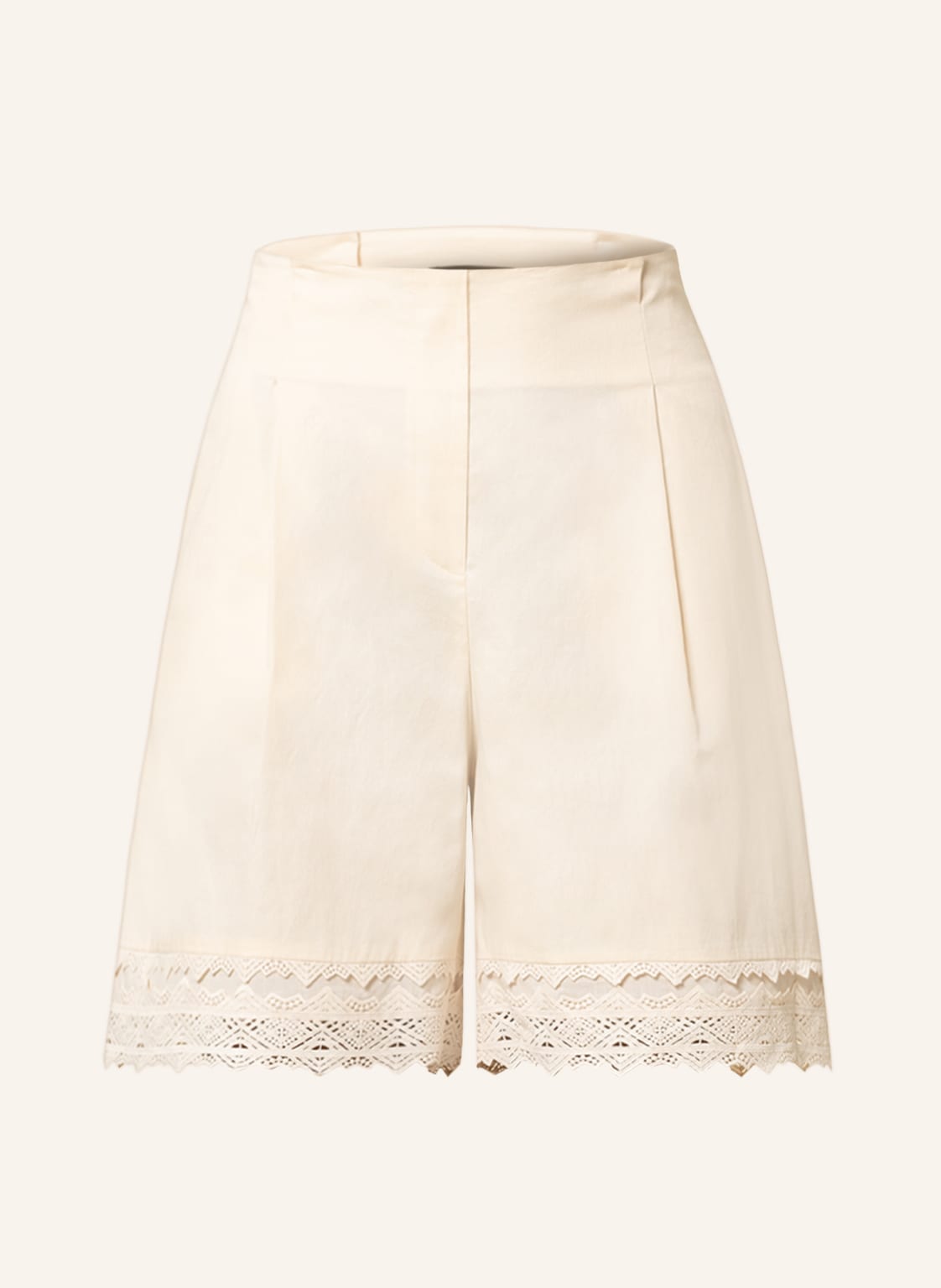 Image of Marc Cain Shorts Mit Spitze beige