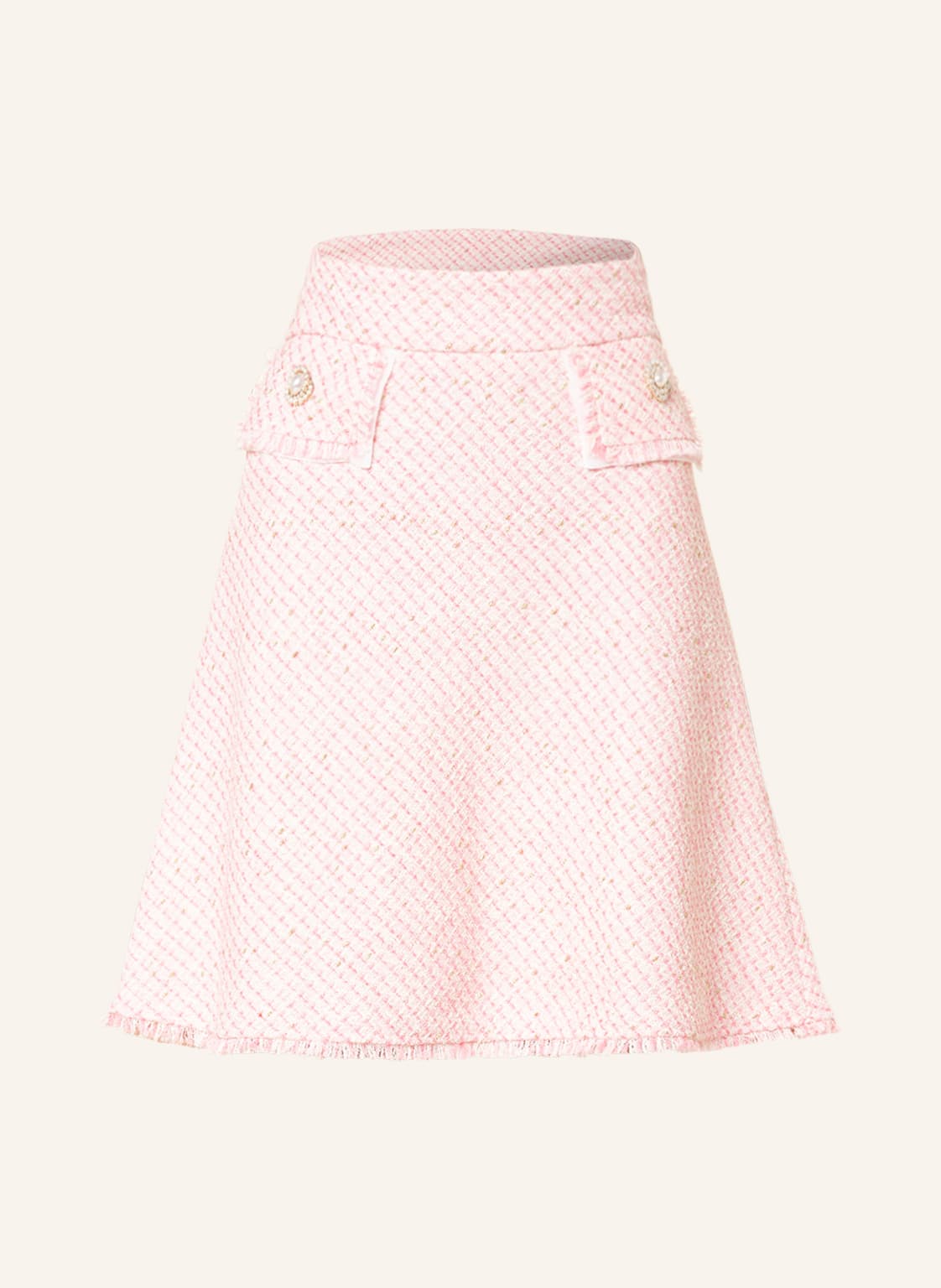 Image of Marc Cain Tweed-Rock Mit Glitzergarn rosa