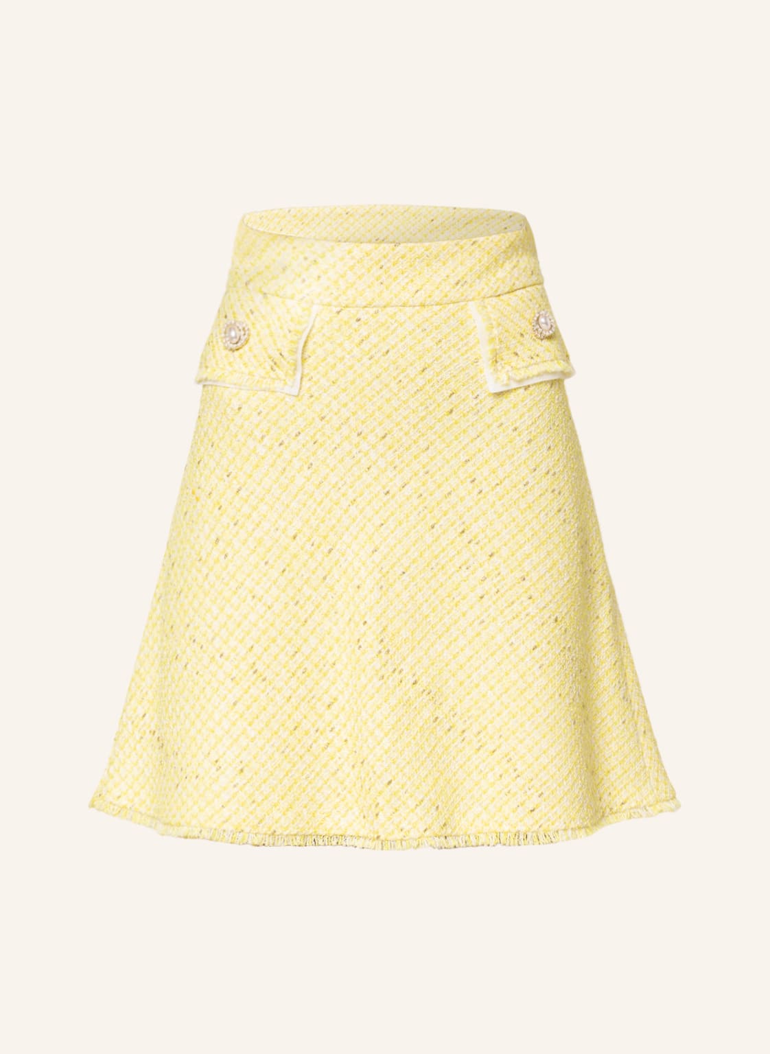 Image of Marc Cain Tweed-Rock Mit Glitzergarn gelb