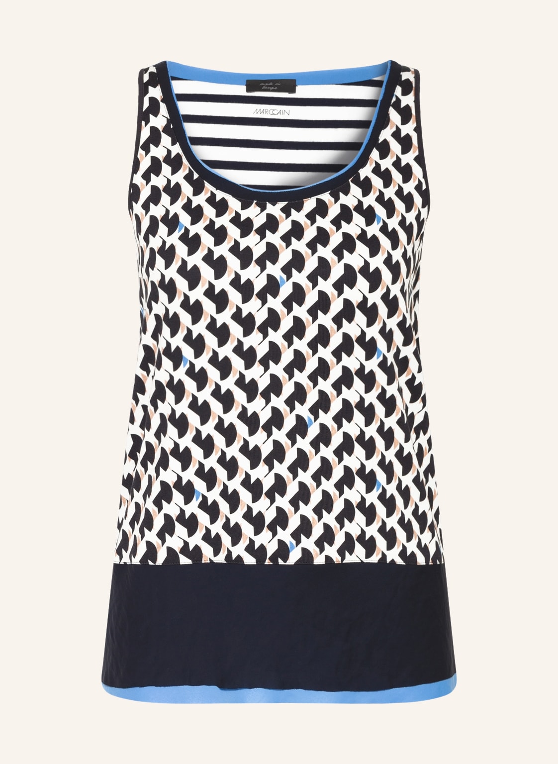 Image of Marc Cain Top Mit Volants blau