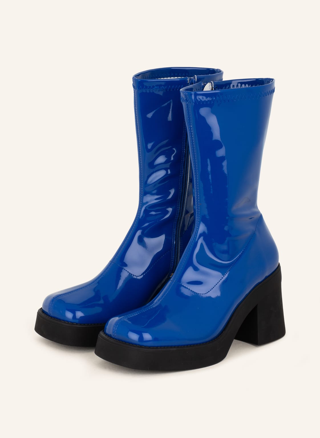 Image of Miista Plateau-Stiefeletten Noely blau