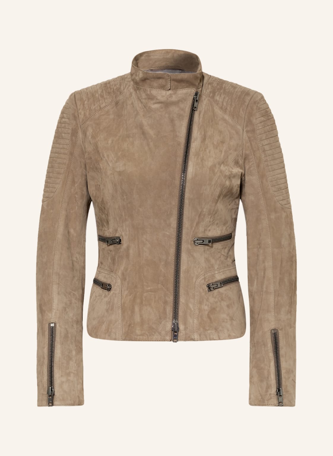 Image of Schyia Lederjacke Rhonda beige