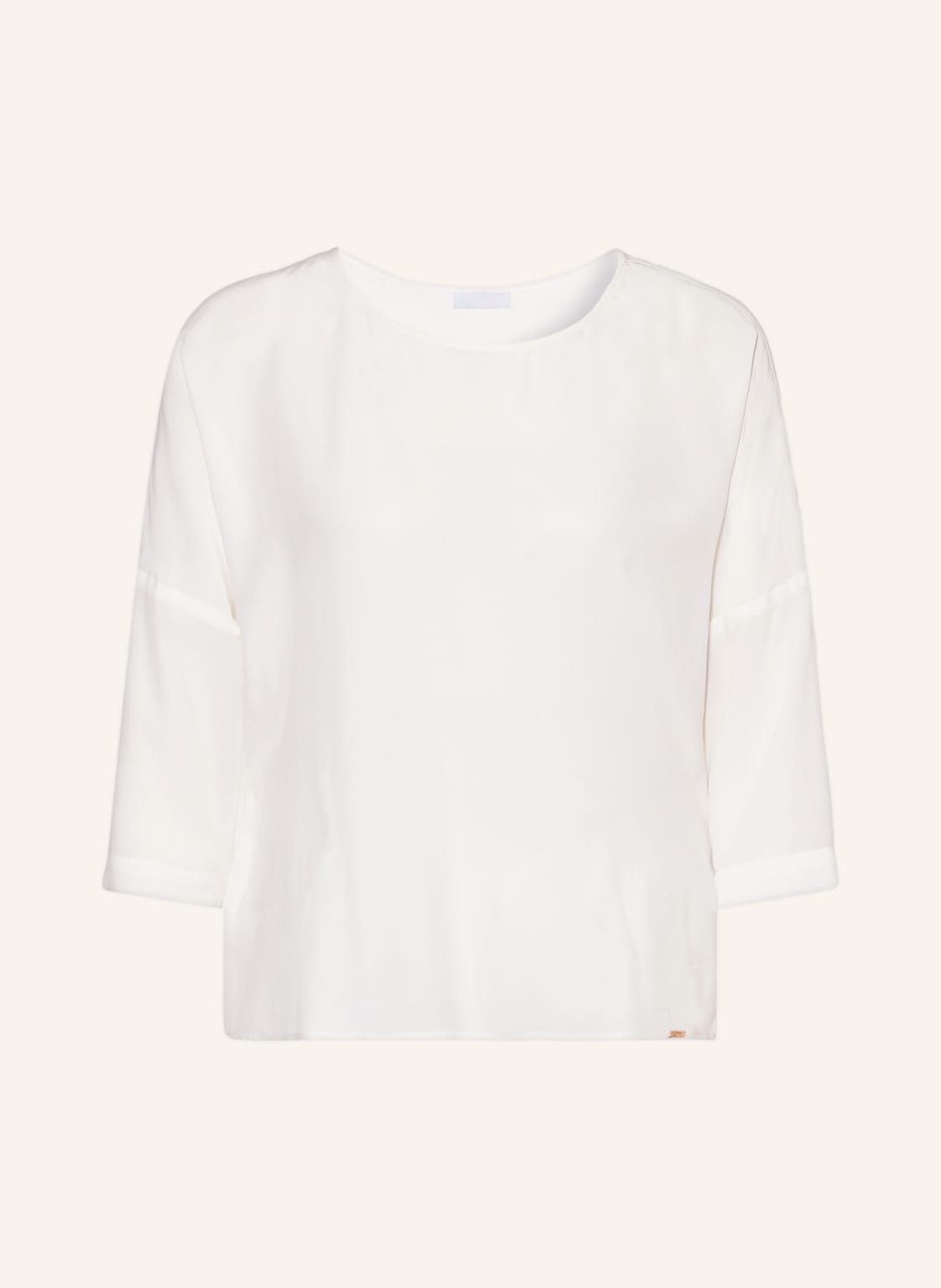 Image of Cinque Blusenshirt Citon Aus Seide Mit 3/4-Arm weiss