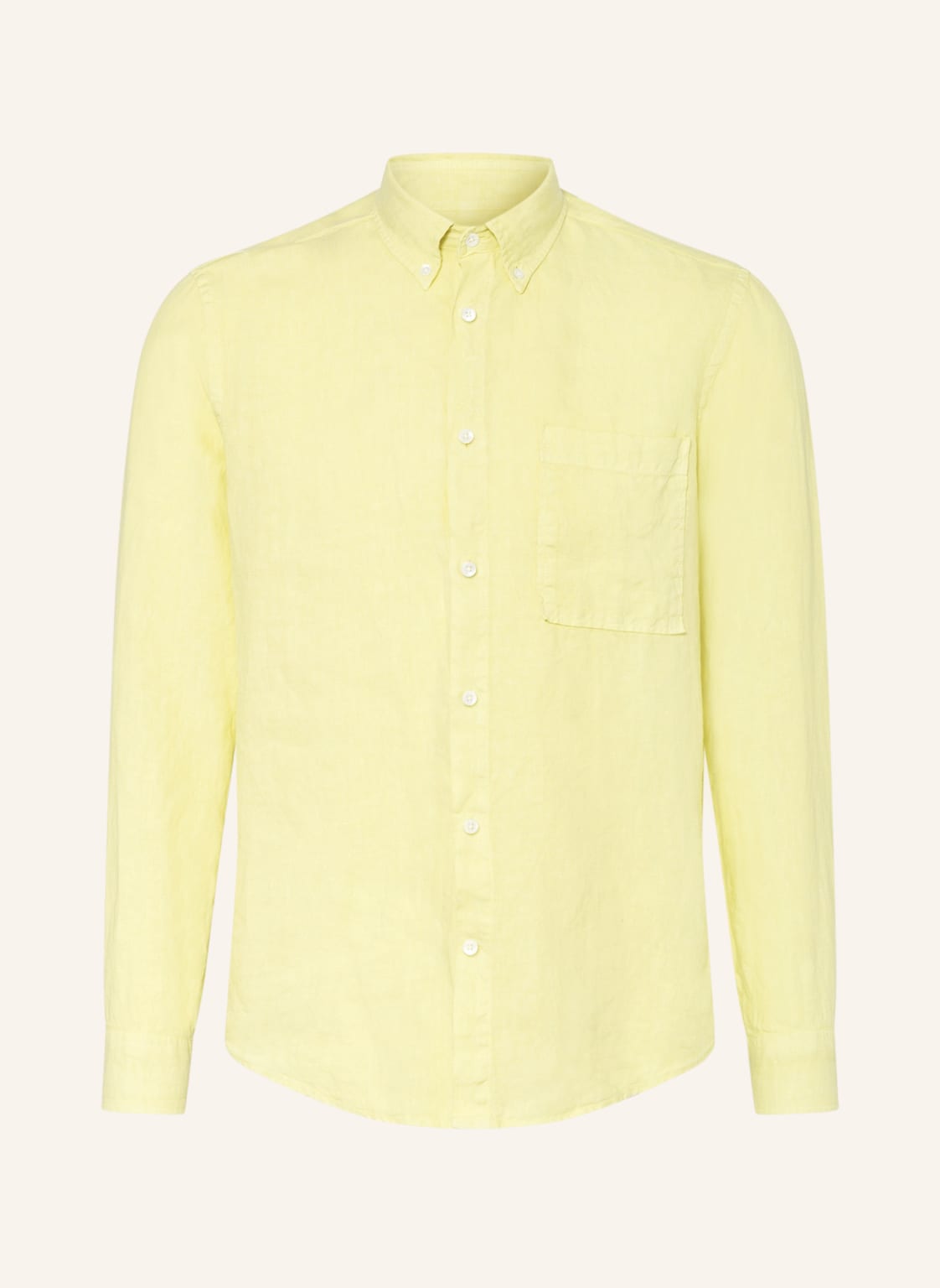 Image of nn07 Hemd Arne Regular Fit gelb