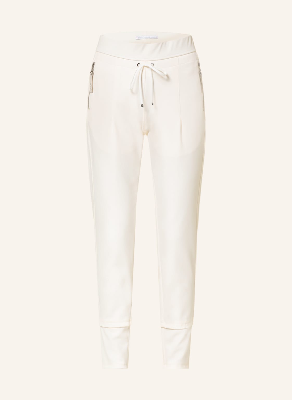 Image of Raffaello Rossi Jerseyhose Candy Im Jogging-Stil weiss