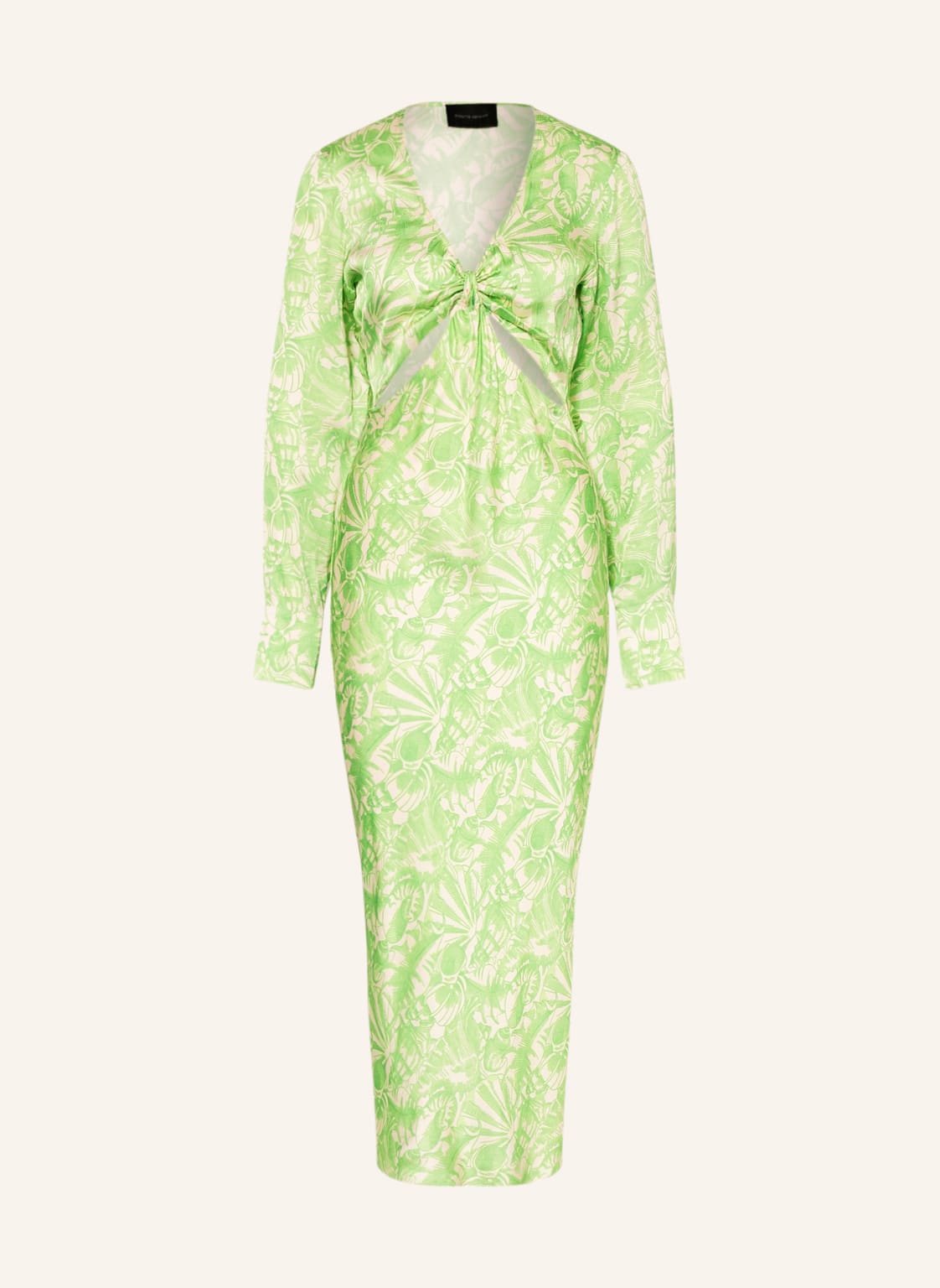 Image of Birgitte Herskind Satinkleid Robin gruen