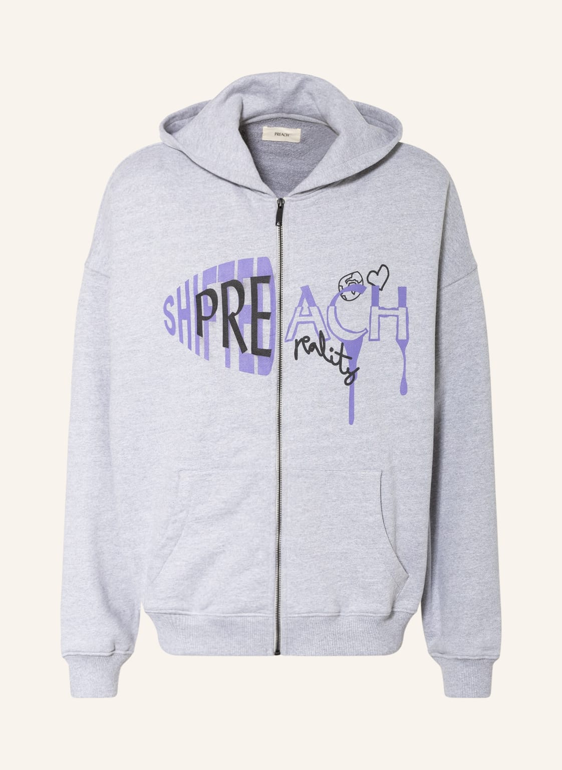 Image of Preach Sweatjacke grau