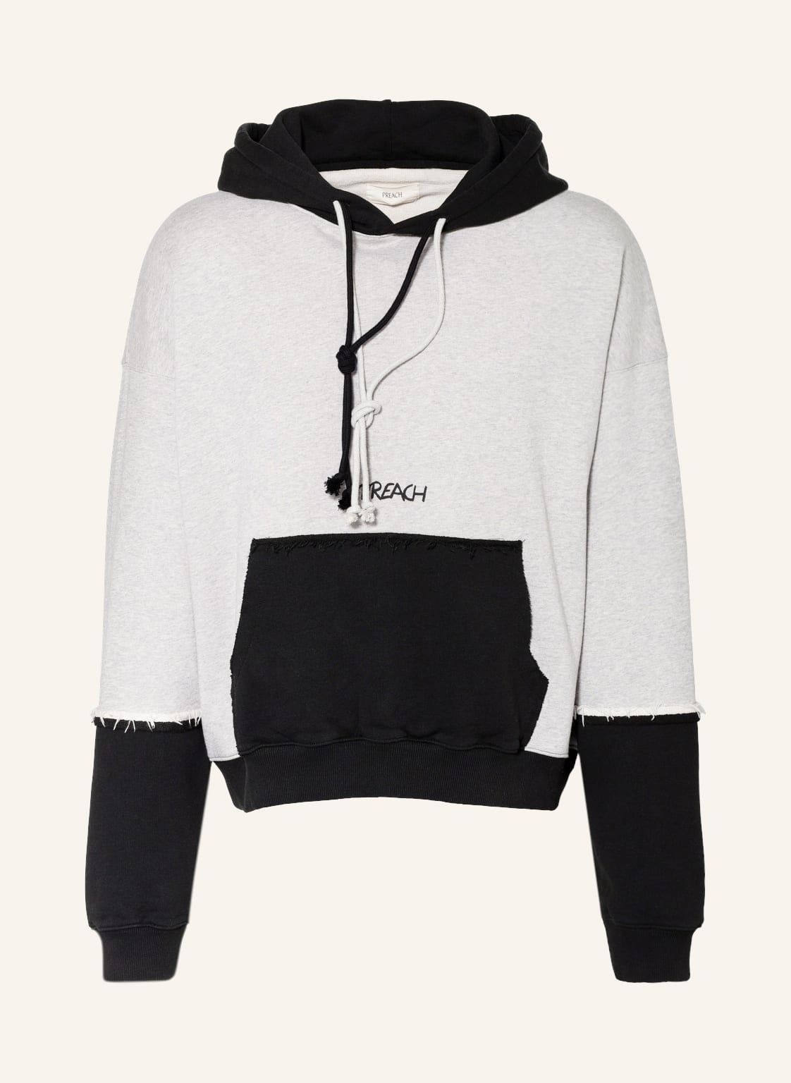 Image of Preach Oversized-Hoodie grau