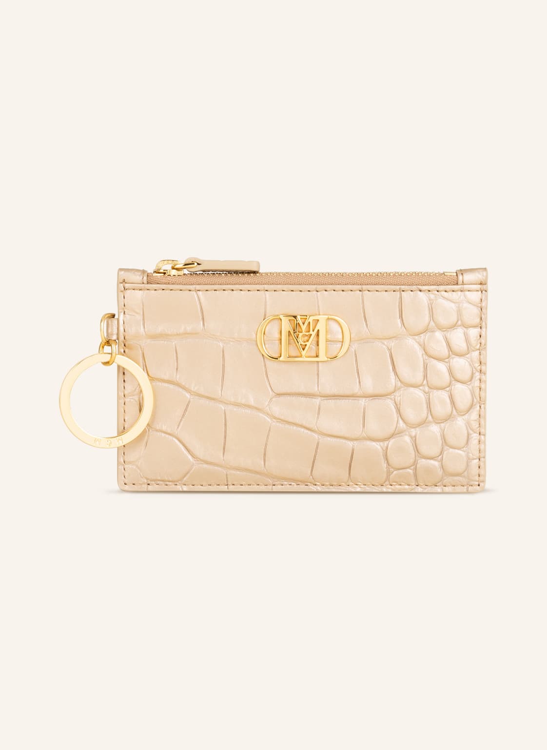 Image of Mcm Kartenetui Mode Travia Zum Umhängen gold