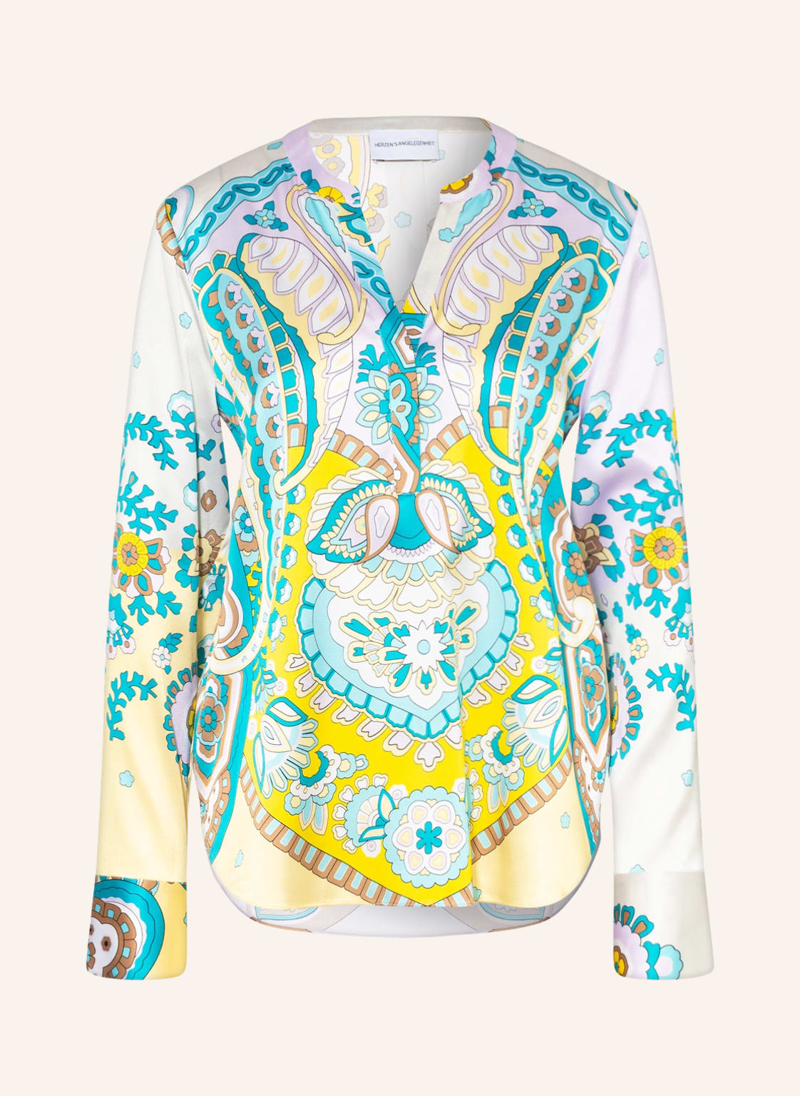 Image of Herzen's Angelegenheit Seidentunika gelb