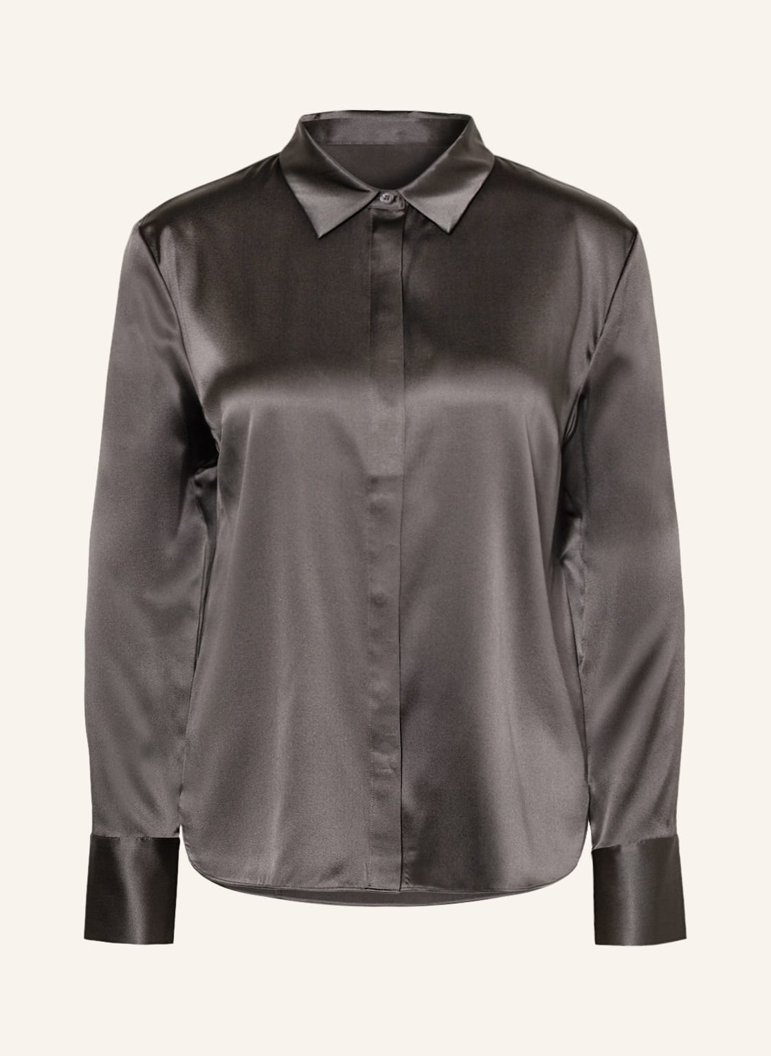 Image of Herzen's Angelegenheit Hemdbluse Aus Seide grau