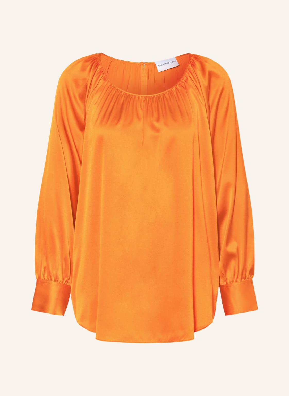 Image of Herzen's Angelegenheit Blusenshirt Aus Seide orange