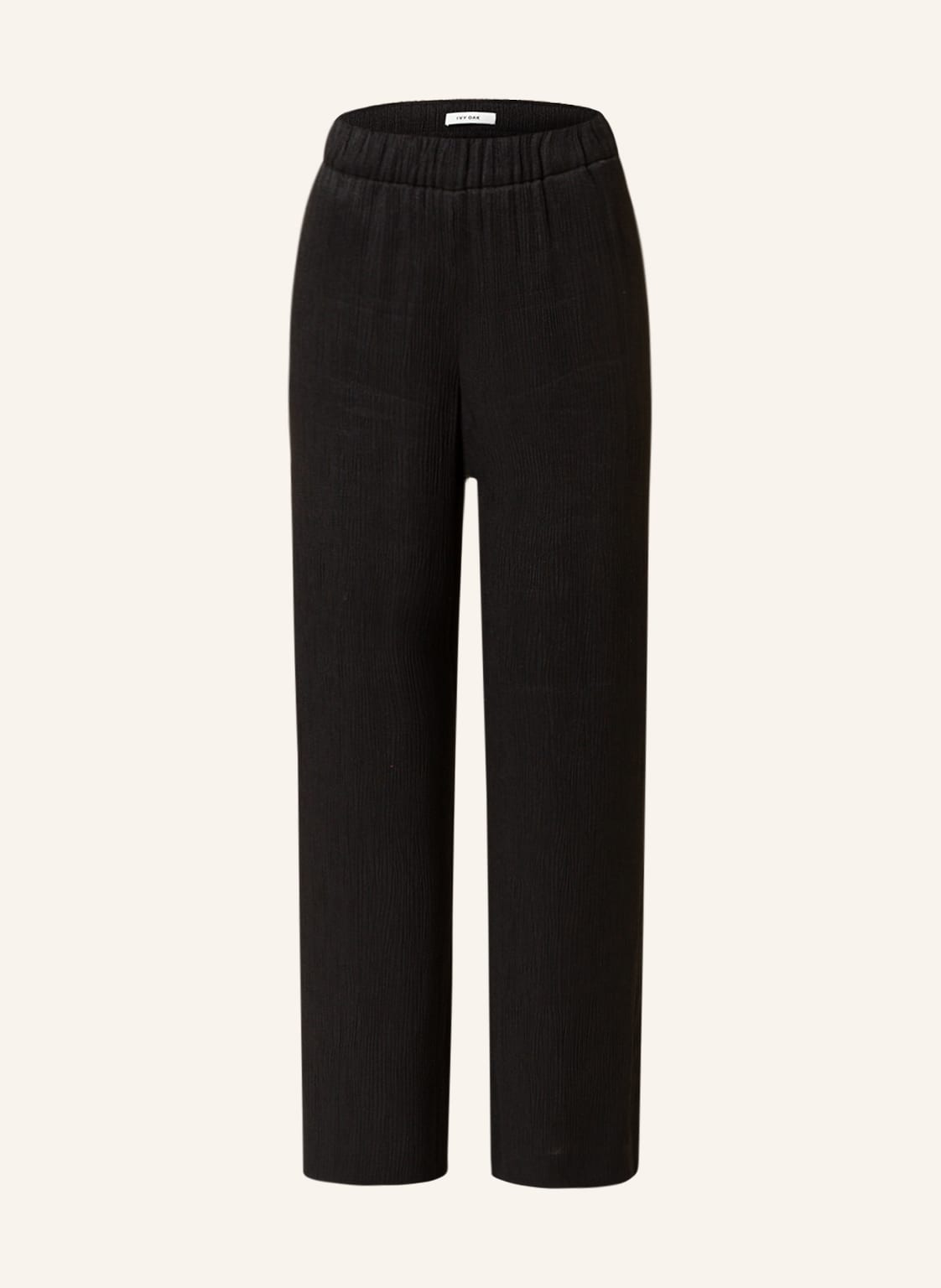 Image of Ivy Oak Marlenehose Pia Aus Musselin schwarz