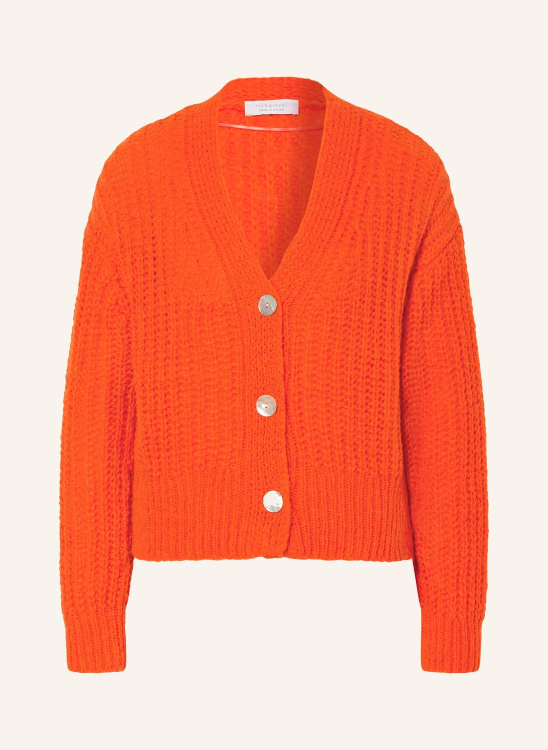 Image of Rich&Royal Strickjacke Mit Alpaka rot