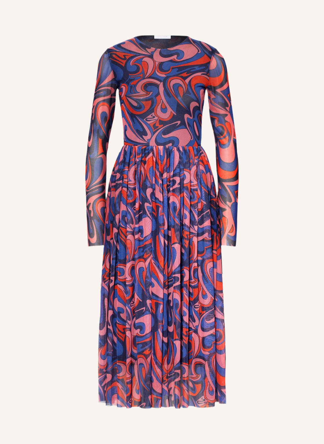 Image of Rich&Royal Mesh-Kleid blau