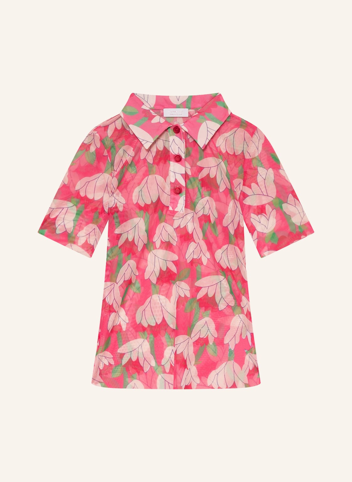 Image of Rich&Royal Mesh-Poloshirt pink