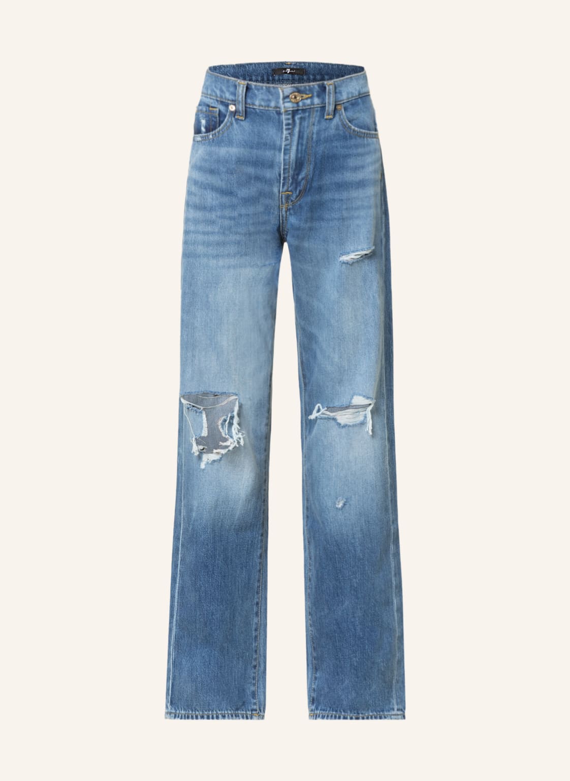 Image of 7 For All Mankind Destroyed Jeans Tess blau