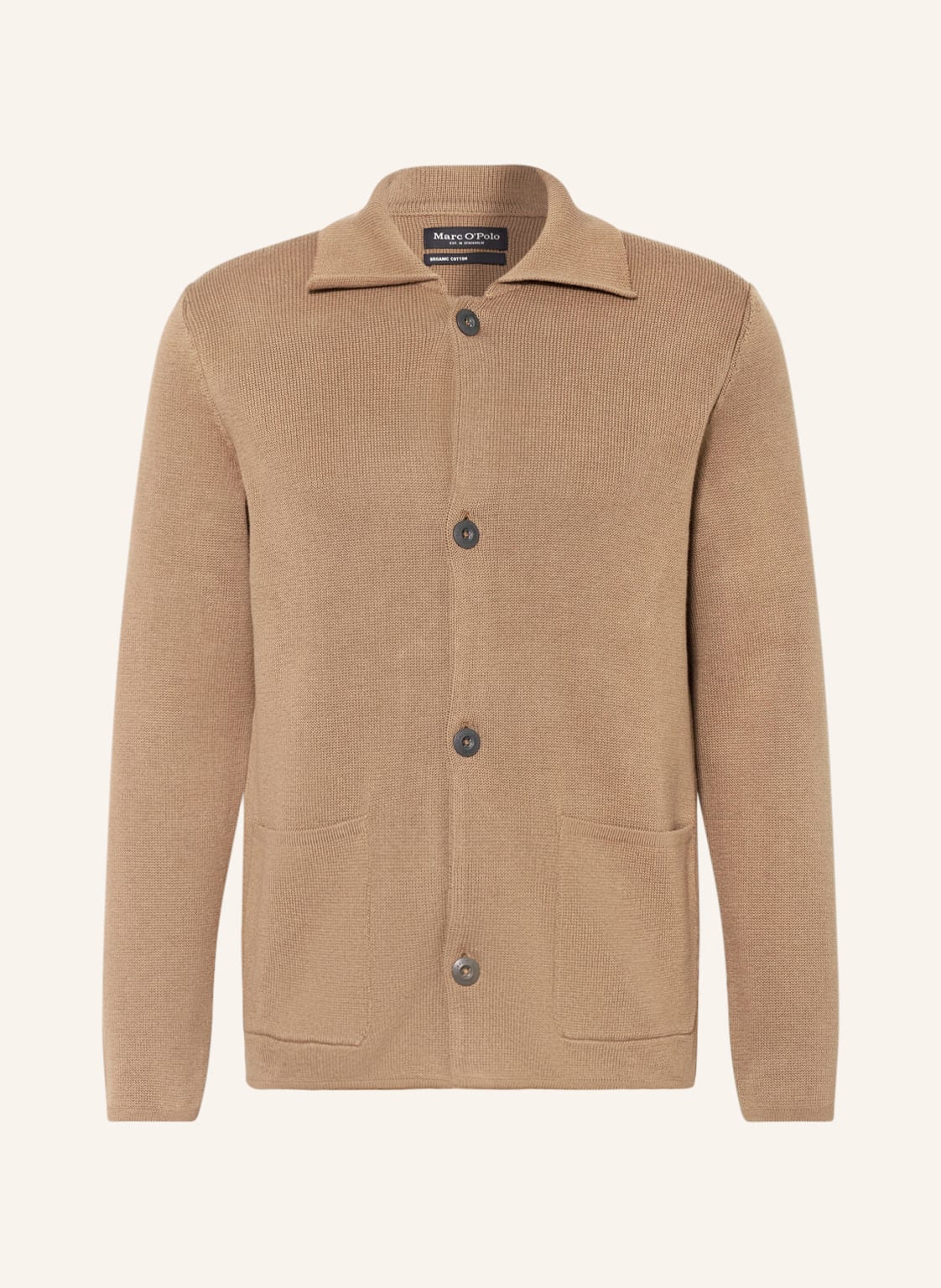 Image of Marc O'polo Strick-Overshirt braun