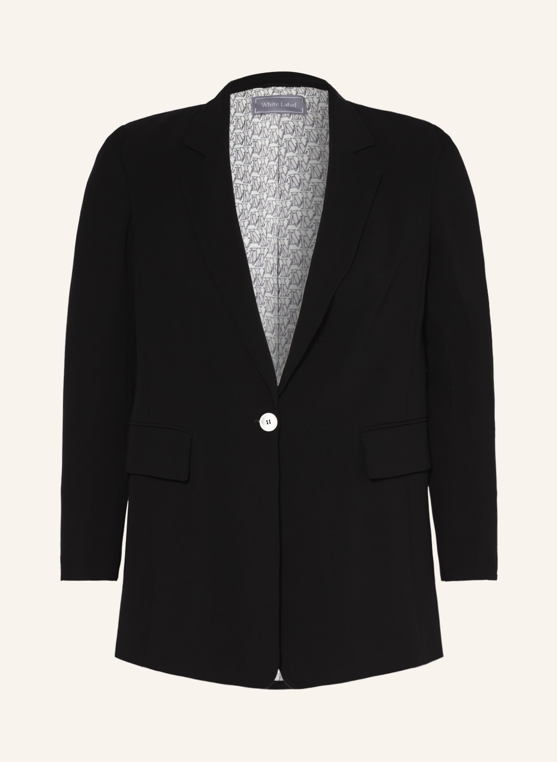 Image of Lilienfels Set: Longblazer Und Marlenehose schwarz