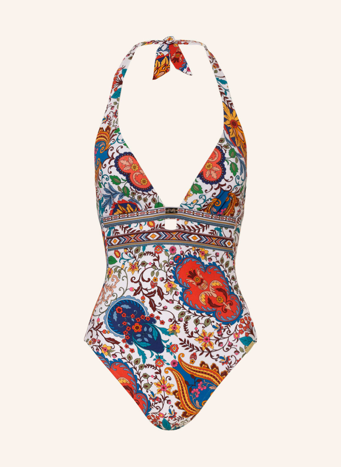 Image of Maryan Mehlhorn Neckholder-Badeanzug Libertine weiss