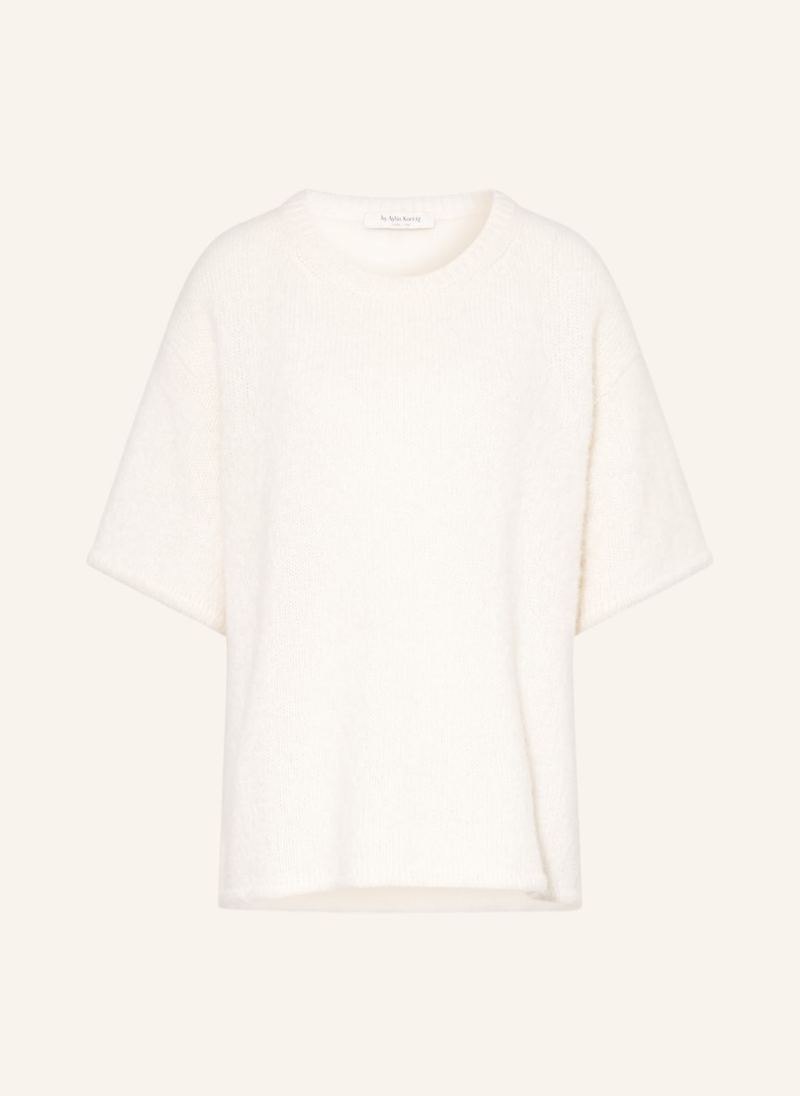 Image of By Aylin Koenig Oversized-Strickshirt Harry Aus Alpaka weiss
