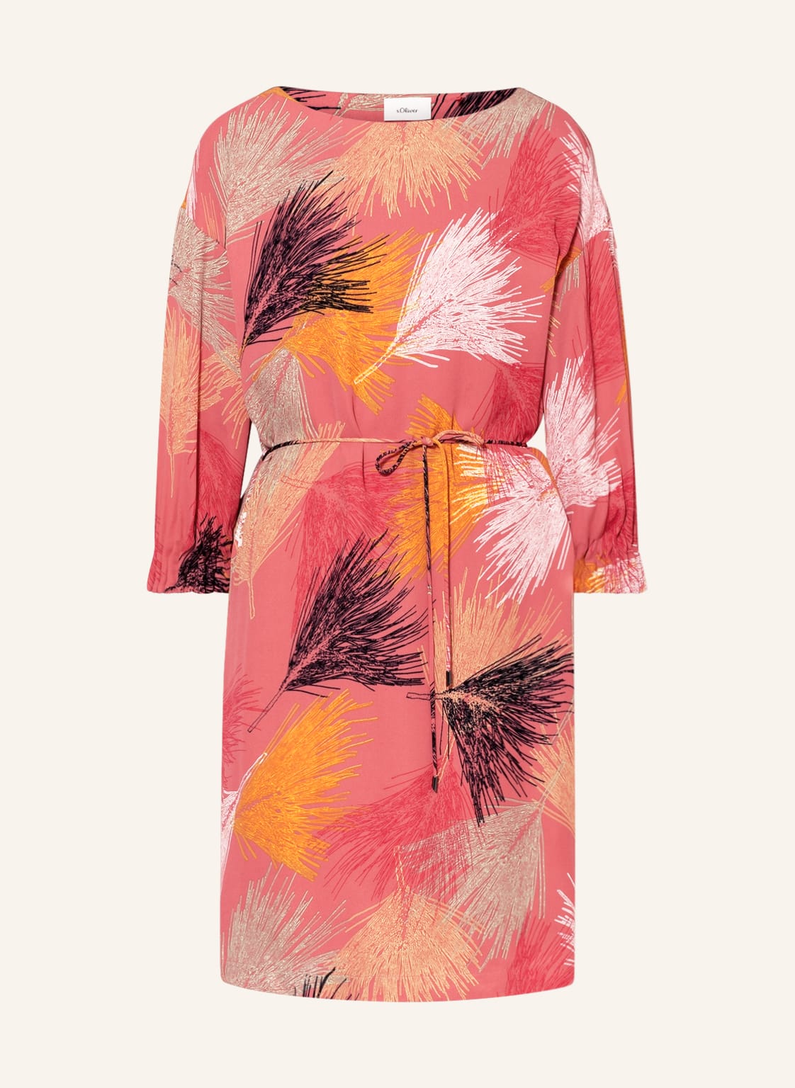 Image of S.Oliver Black Label Kleid Mit 3/4-Arm pink