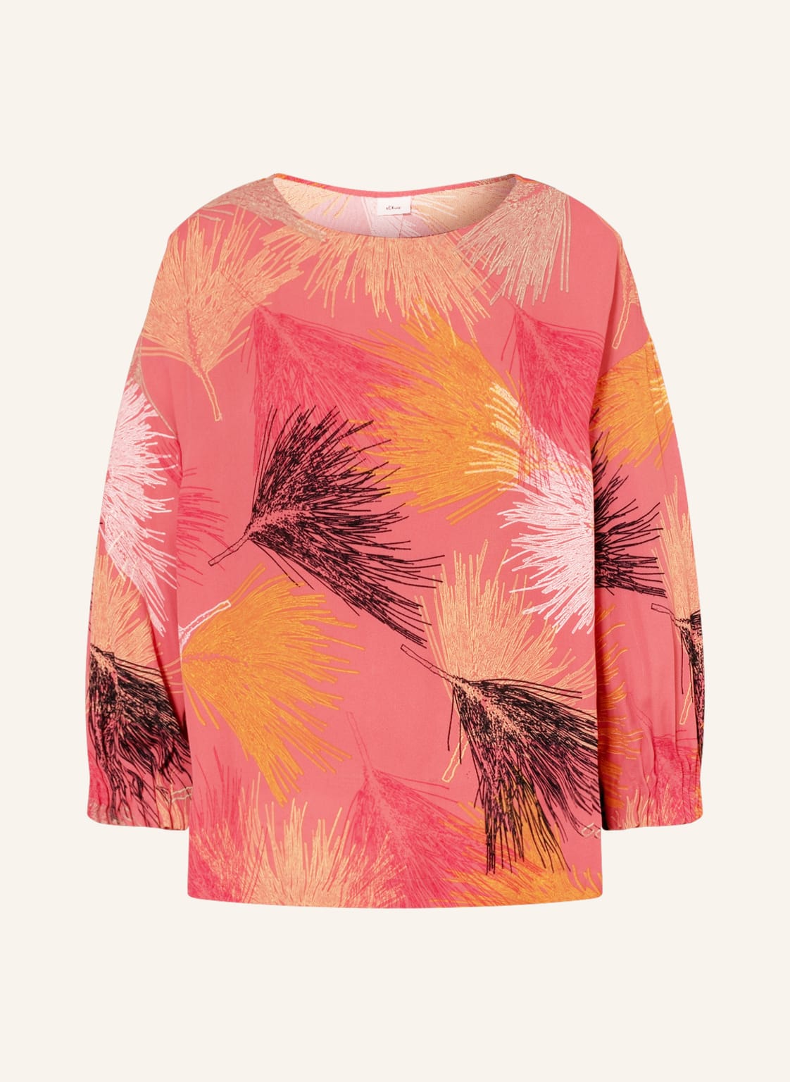 Image of S.Oliver Black Label Bluse Mit 3/4-Arm pink