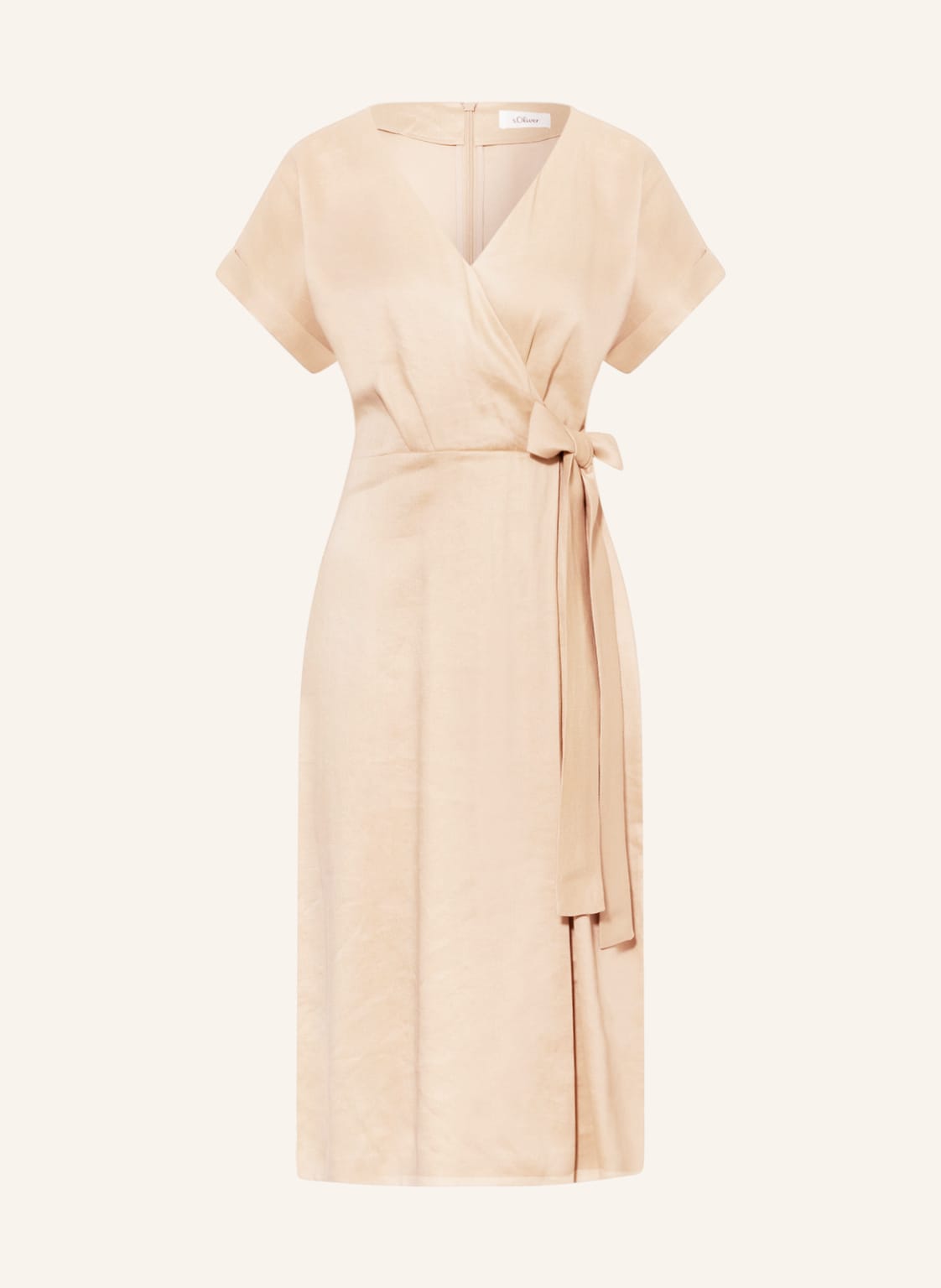 Image of S.Oliver Black Label Kleid Mit Leinen beige