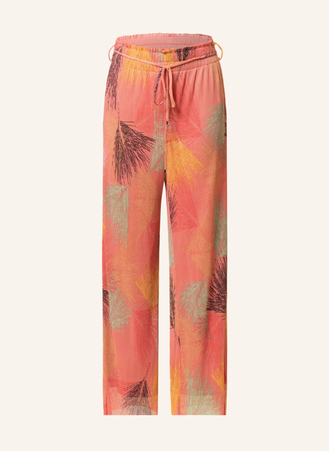 Image of S.Oliver Black Label Plisseehose Aus Mesh rot