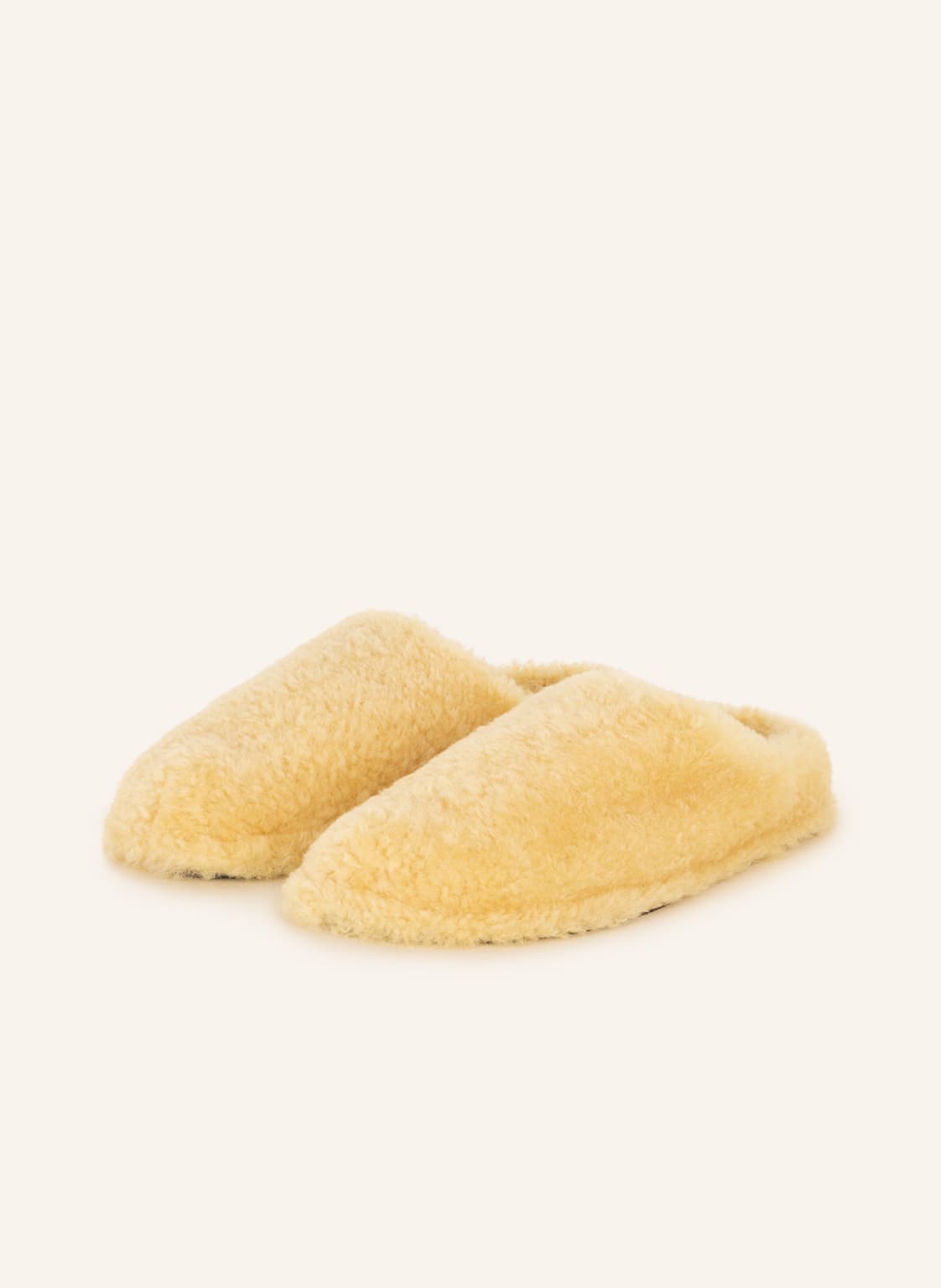 Image of Jil Sander Lammfell-Mules gelb
