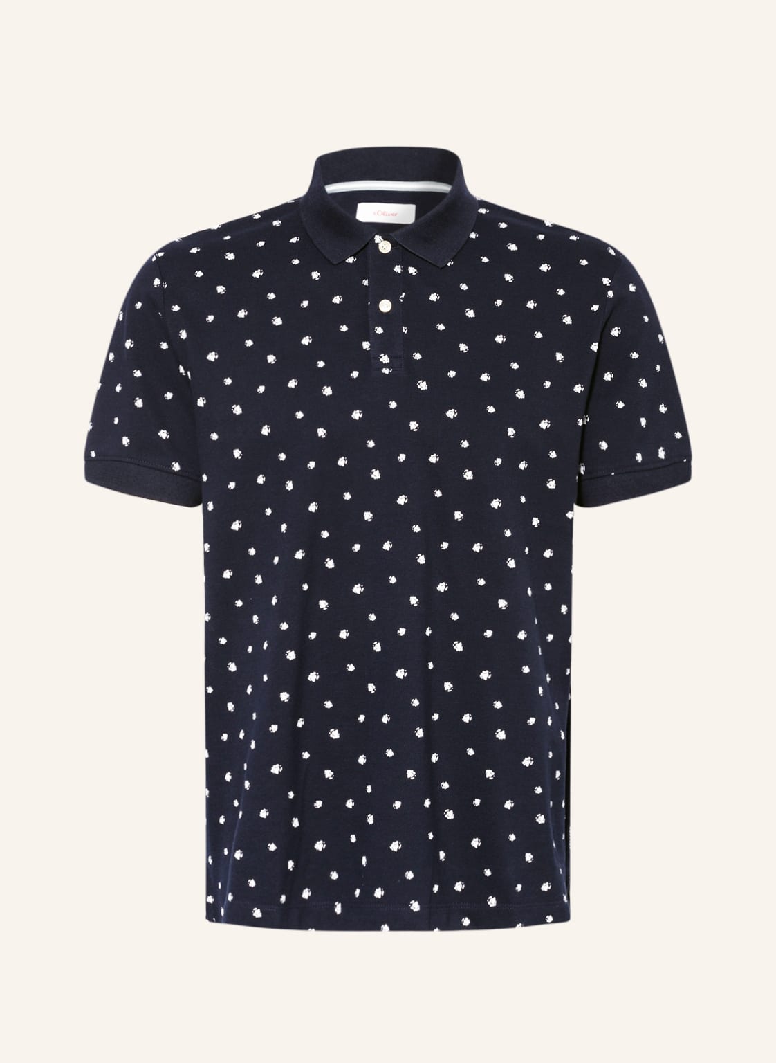 Image of S.Oliver Red Piqué-Poloshirt blau