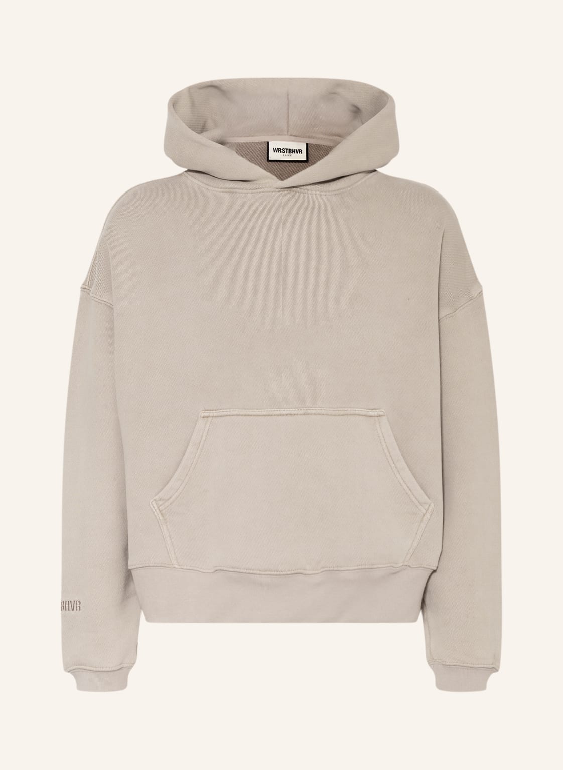 Image of Wrstbhvr Oversized-Hoodie beige