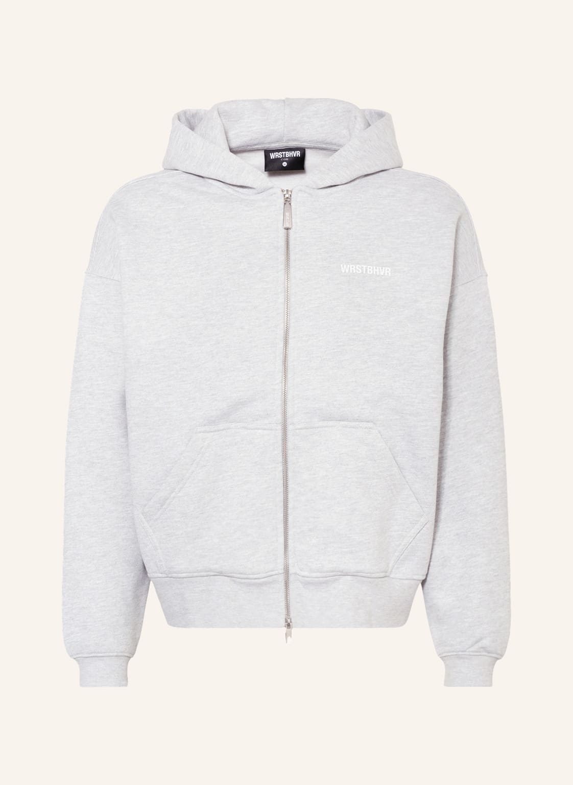 Image of Wrstbhvr Oversized-Sweatjacke Eaz grau