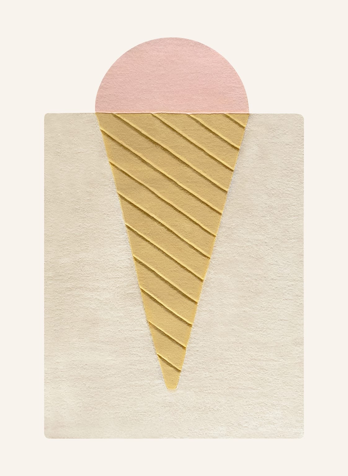 Image of Maison Deux Teppich Ice Cream weiss