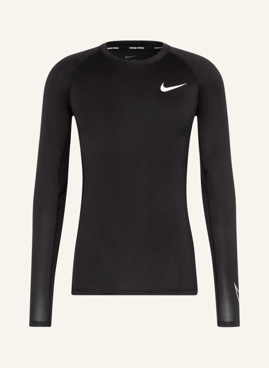 Image of Nike Longsleeve Pro Dri-Fit Mit Mesh schwarz