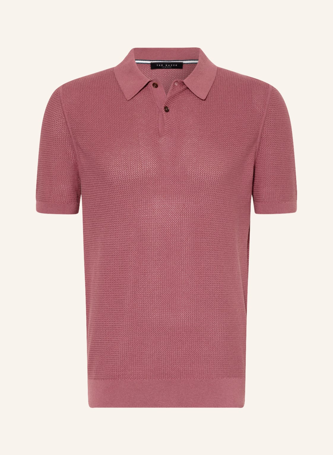 Image of Ted Baker Strick-Poloshirt Imago braun