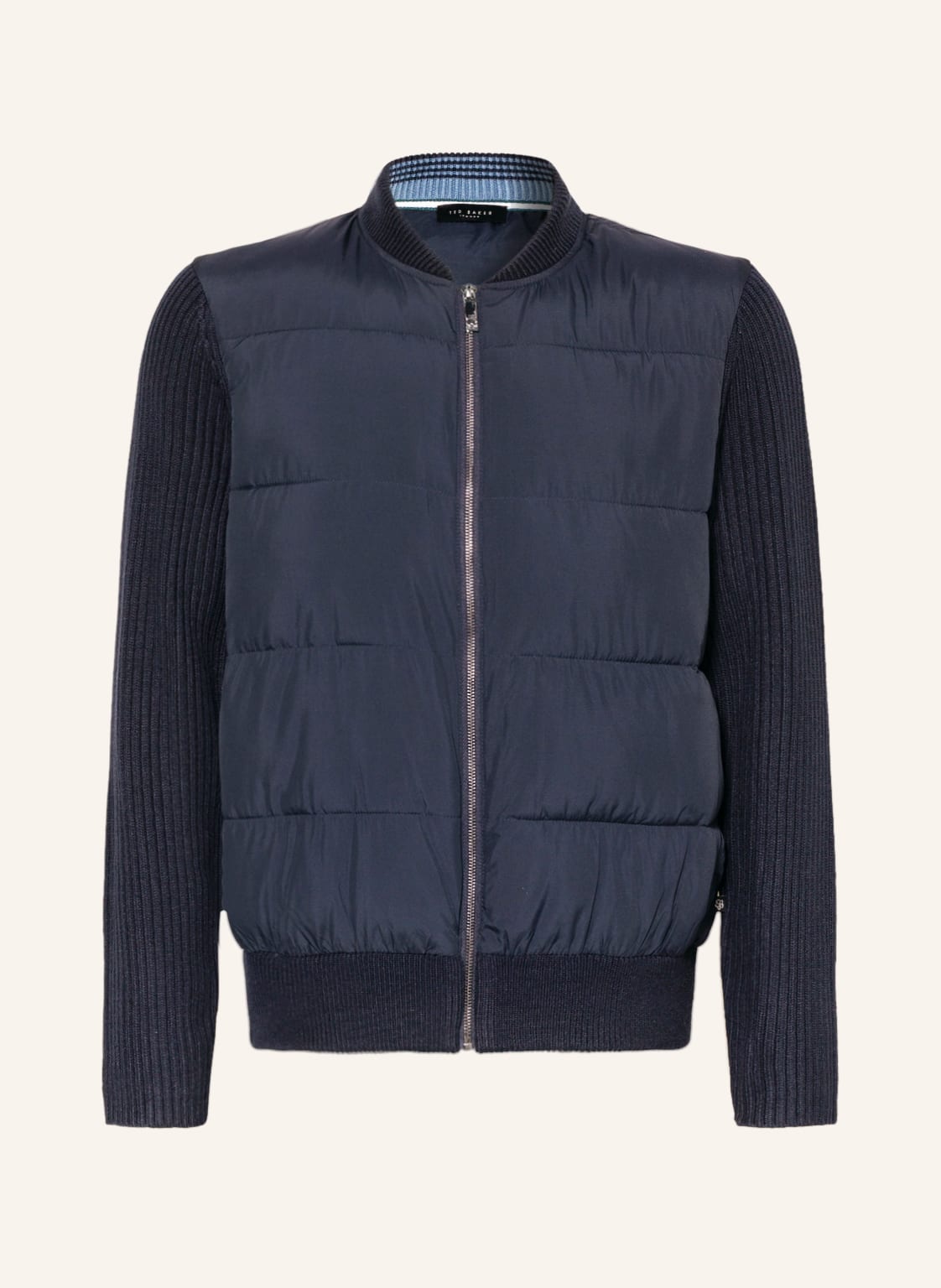 Image of Ted Baker Jacke Spores Im Materialmix blau