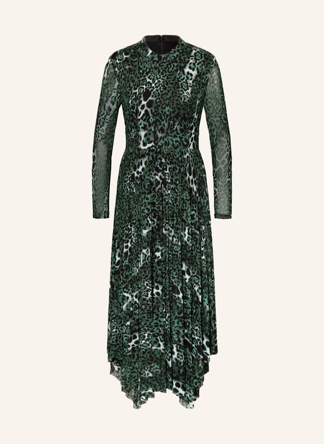 Image of Whistles Mesh-Kleid Night Cat gruen